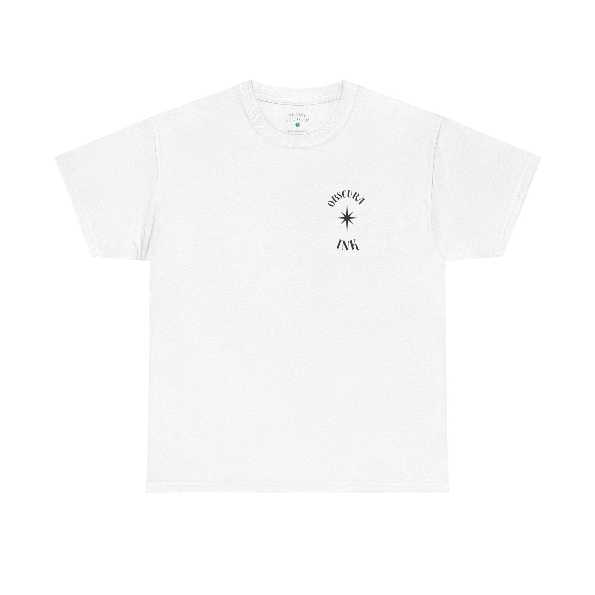 Skull Hourglass Tee — Gothic Skull Backprint Graphic T-Shirt