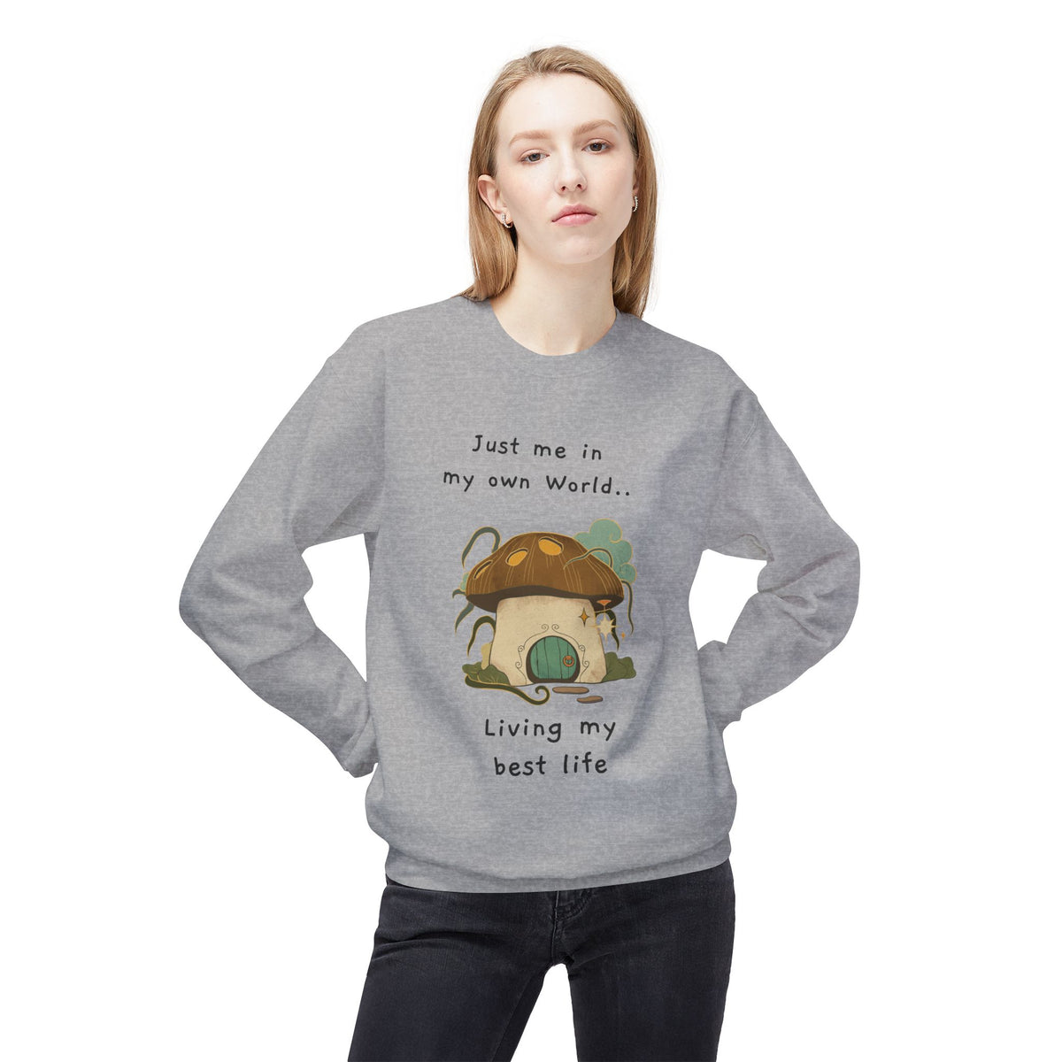 Cozy Mushroom House Sweatshirt — Crewneck