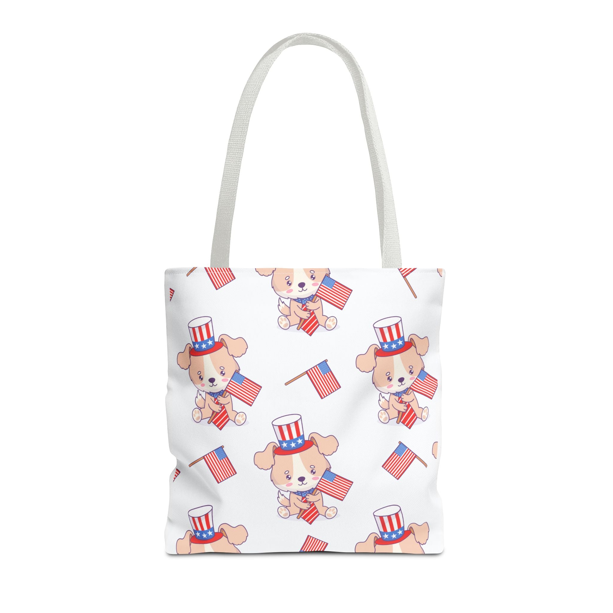 Patriotic Tote Bag - American Flag Eagle Design | Proud Made in America Tote