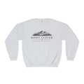 Mossy Clover Mountain Crewneck Sweatshirt — Rustic Nature Graphic Pullover