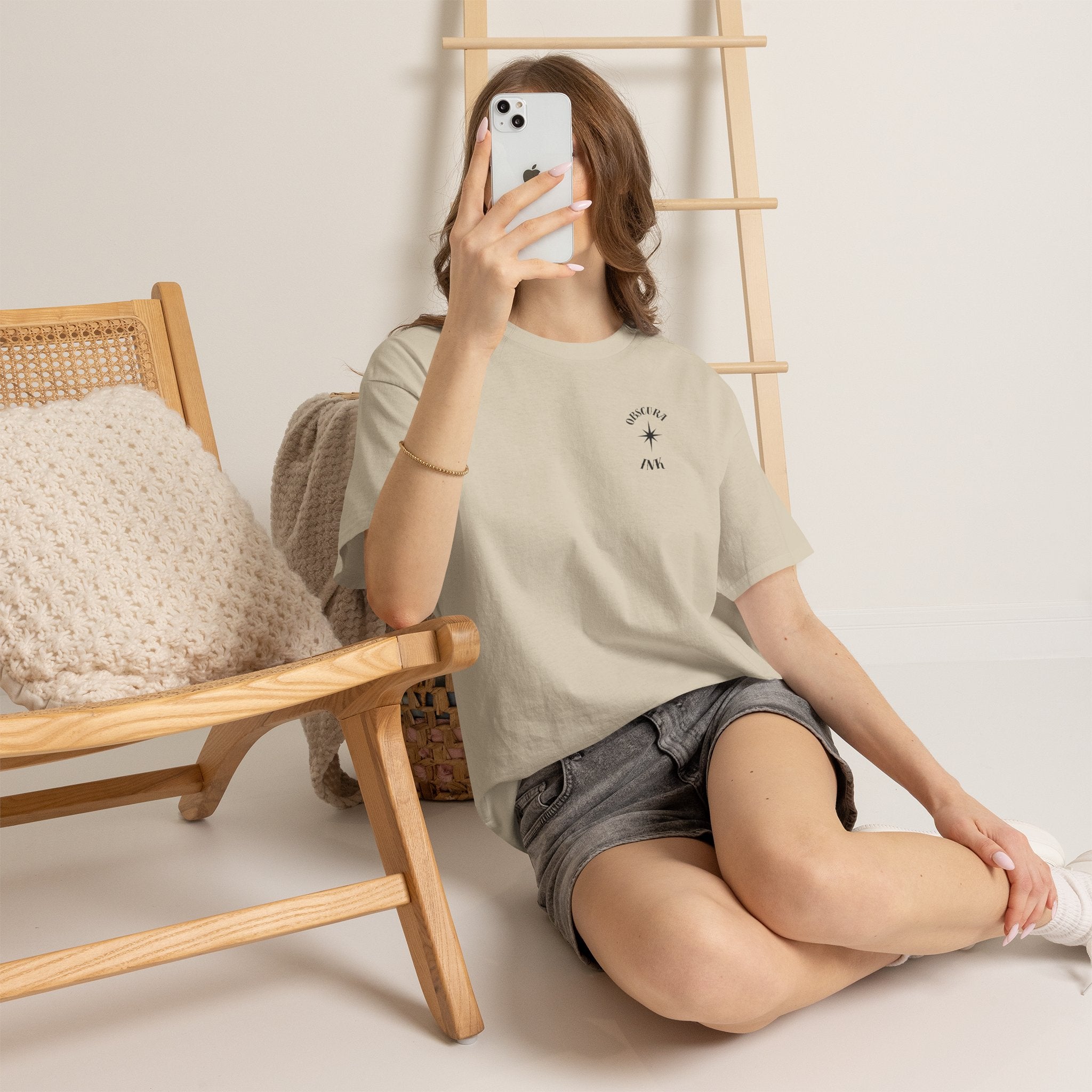 Shield Floral Tee — Obscura Ink Graphic T‑Shirt
