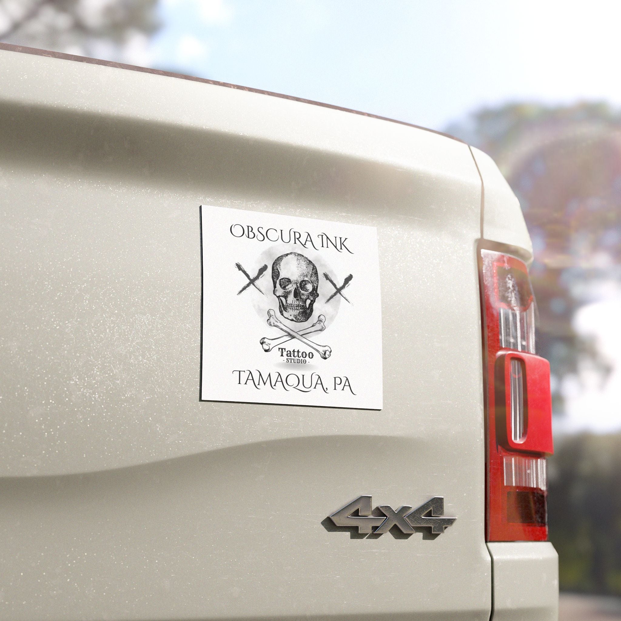 Car Magnet — Obscura Ink Skull Magnetic