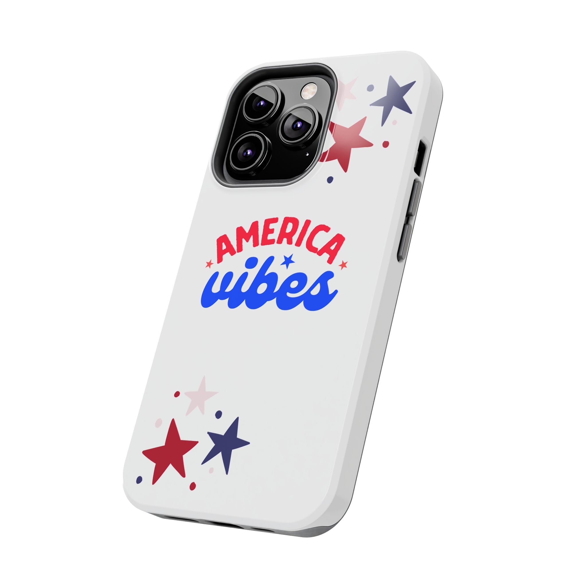 America Vibes Tough Phone Case — Patriotic Red White Blue Stars iPhone Case
