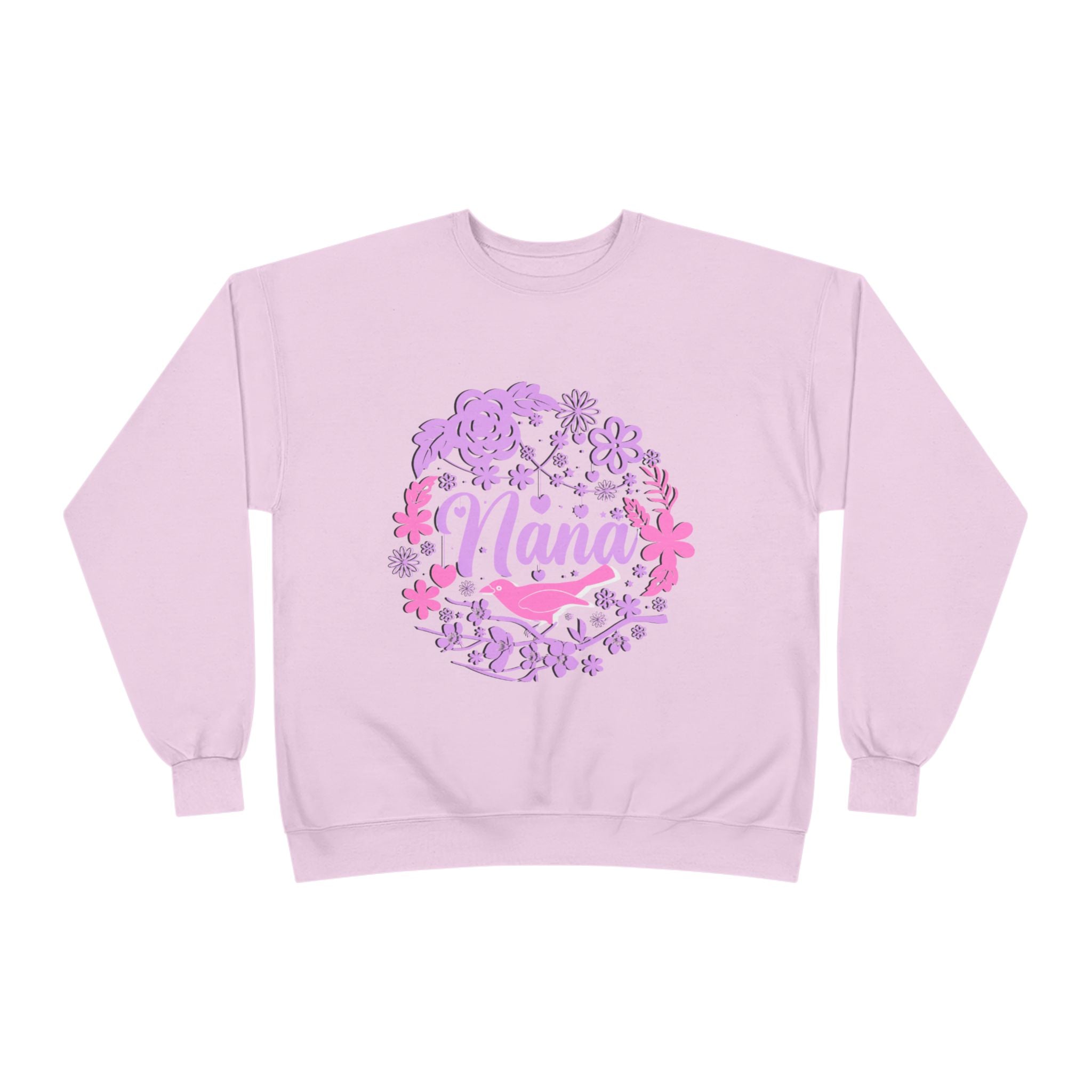 Nana Floral Crewneck Sweatshirt — Pink /Purple Grandma Gift