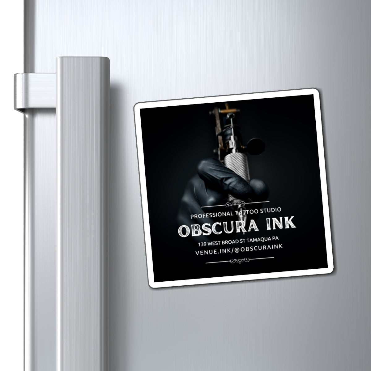 Obscura Ink Promotional Refrigerator Sticker