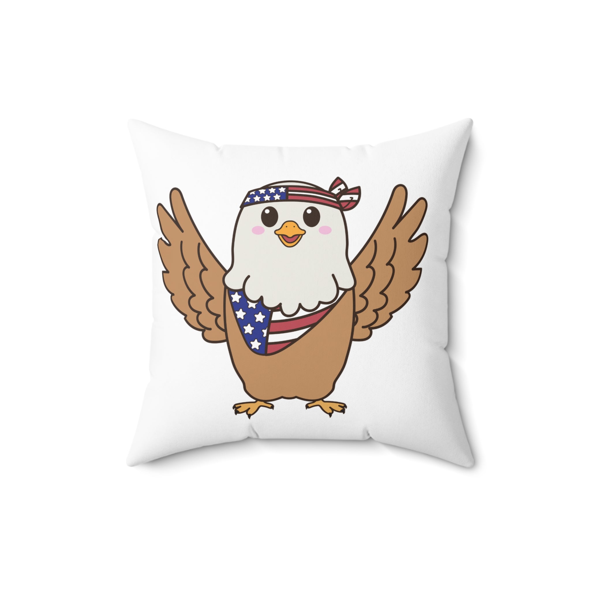 USA Flag Pillow - Patriotic Decorative Throw Pillow for 4th of July