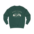 Mossy Clover Mountain Crewneck Sweatshirt — 'Mossy Clover' Nature Graphic