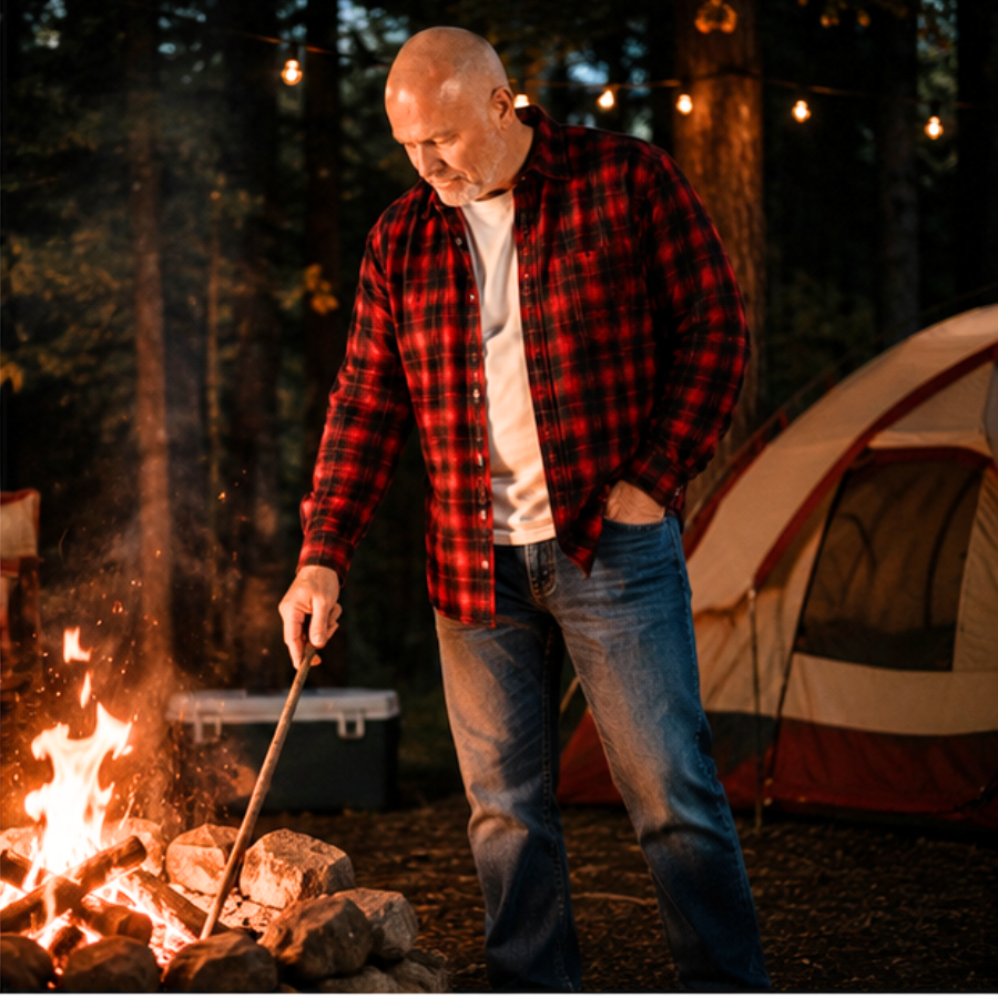 The Campfire Plaid Shirt for Men
