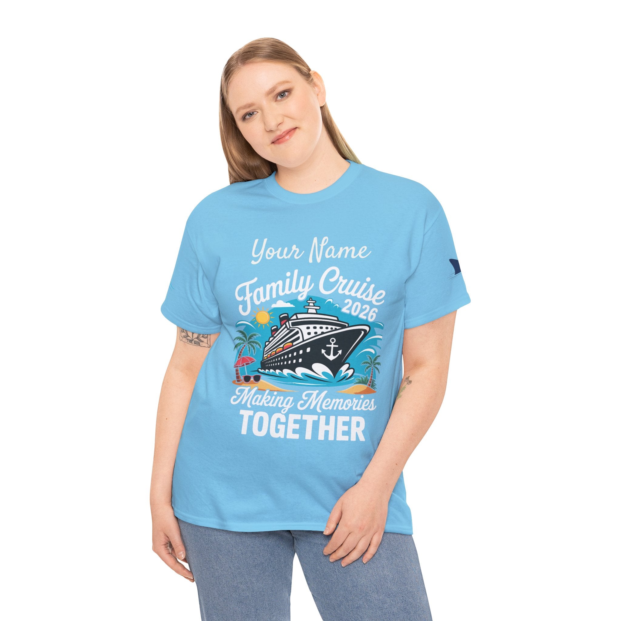 Family Cruise T‑Shirt — Customizable 'Making Memories Together' Cruise Vacation Tee