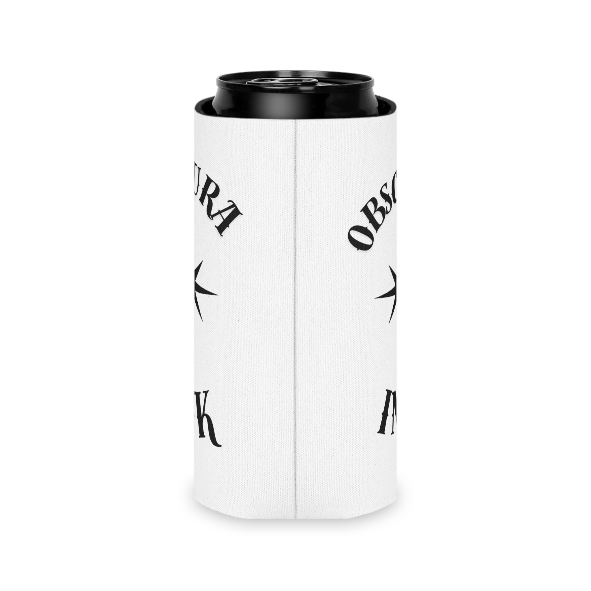 Can Cooler — Obscura Ink Star Logo Beverage Koozie