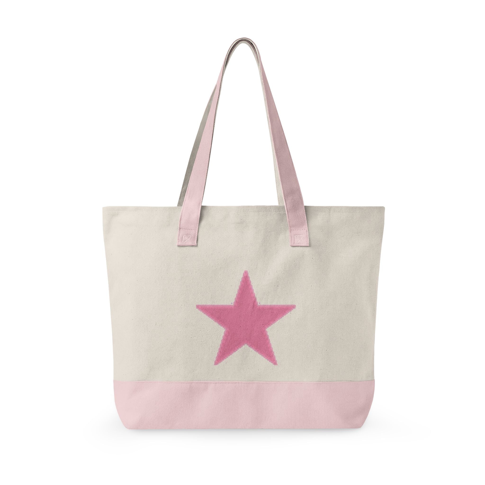 'Mom' Quilted Zippered Canvas Tote Bag – Durable Mom Bag for Mother's Day
