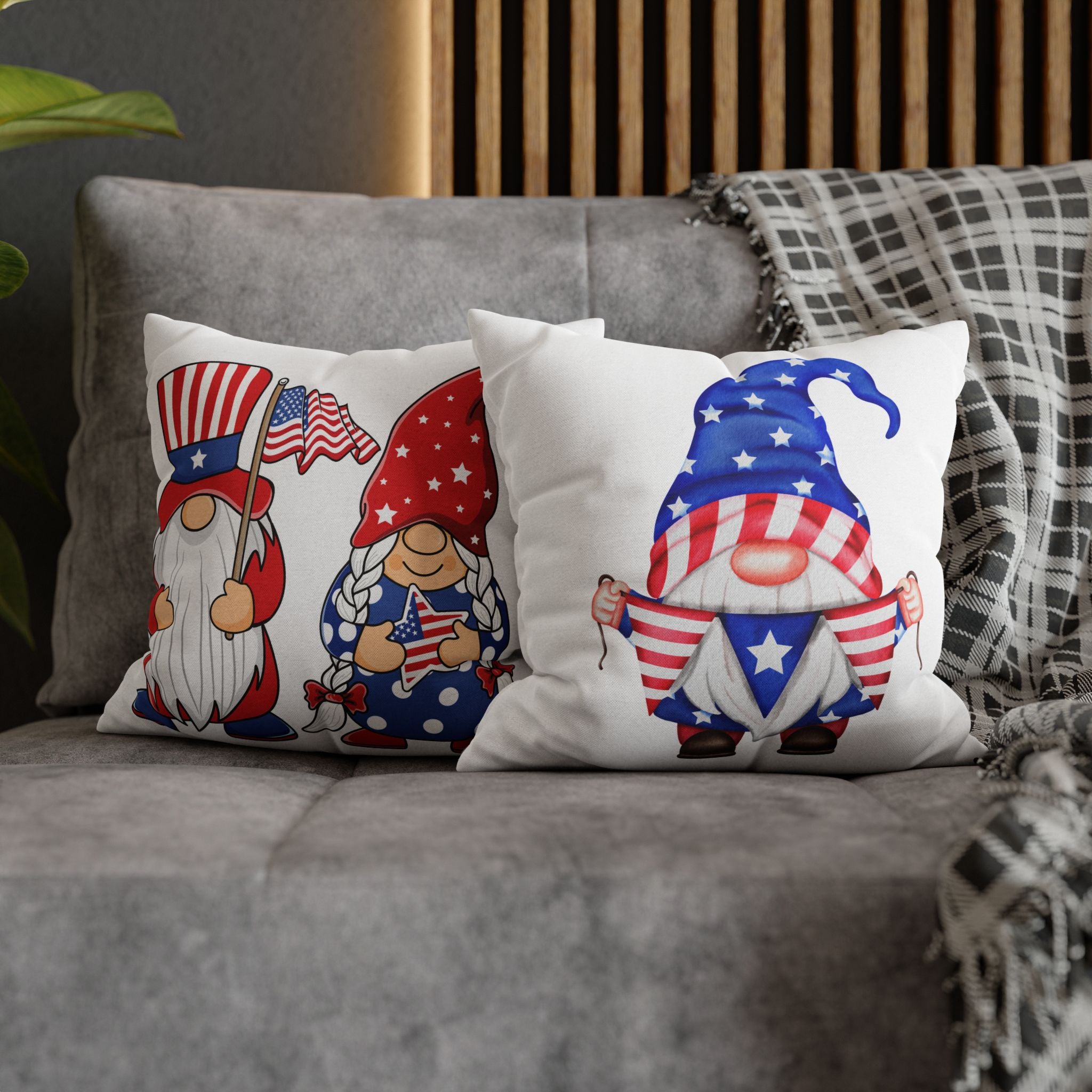 Spun Polyester Square Pillowcase