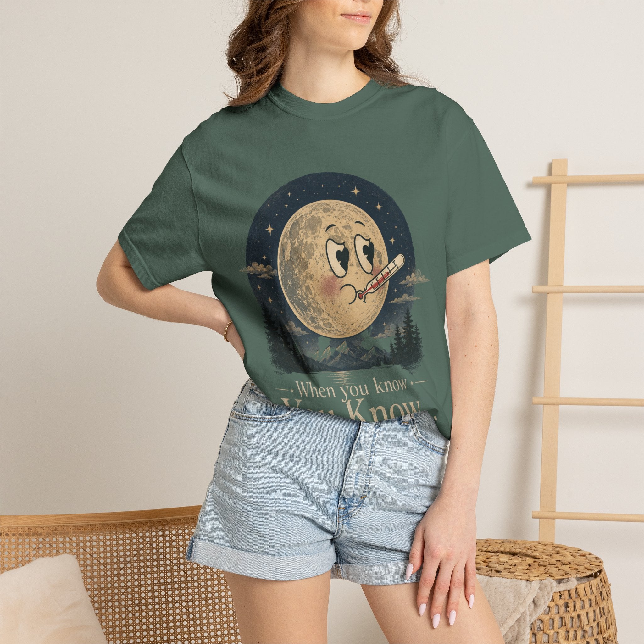 Moonlit Retro Tee — 'When You Know... You Know' Graphic T-Shirt