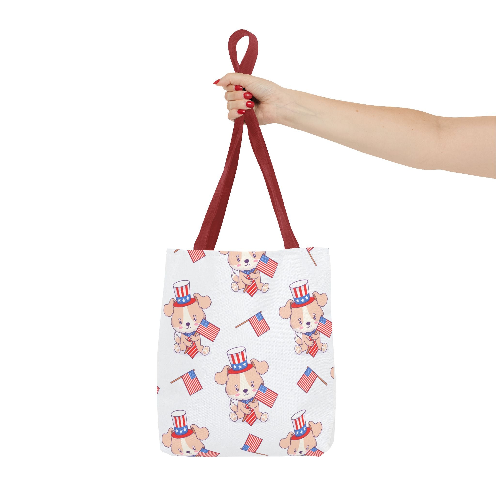Patriotic Tote Bag - American Flag Eagle Design | Proud Made in America Tote
