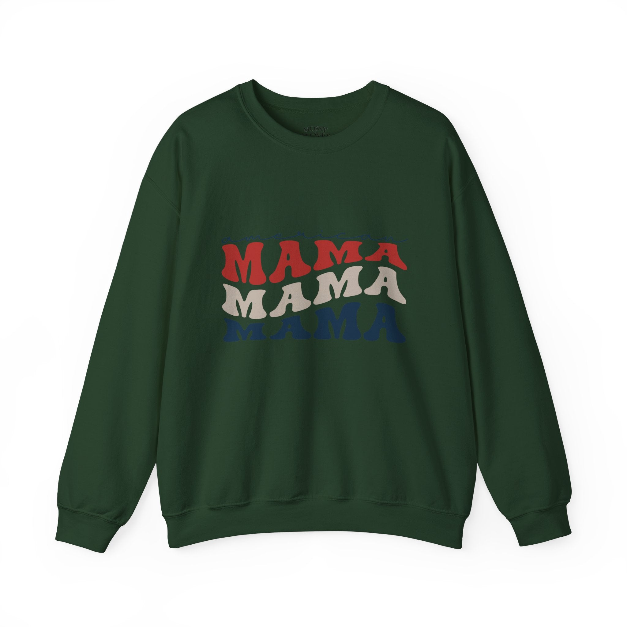 Mama Crewneck Sweatshirt — Vintage American Mama Graphic Pullover