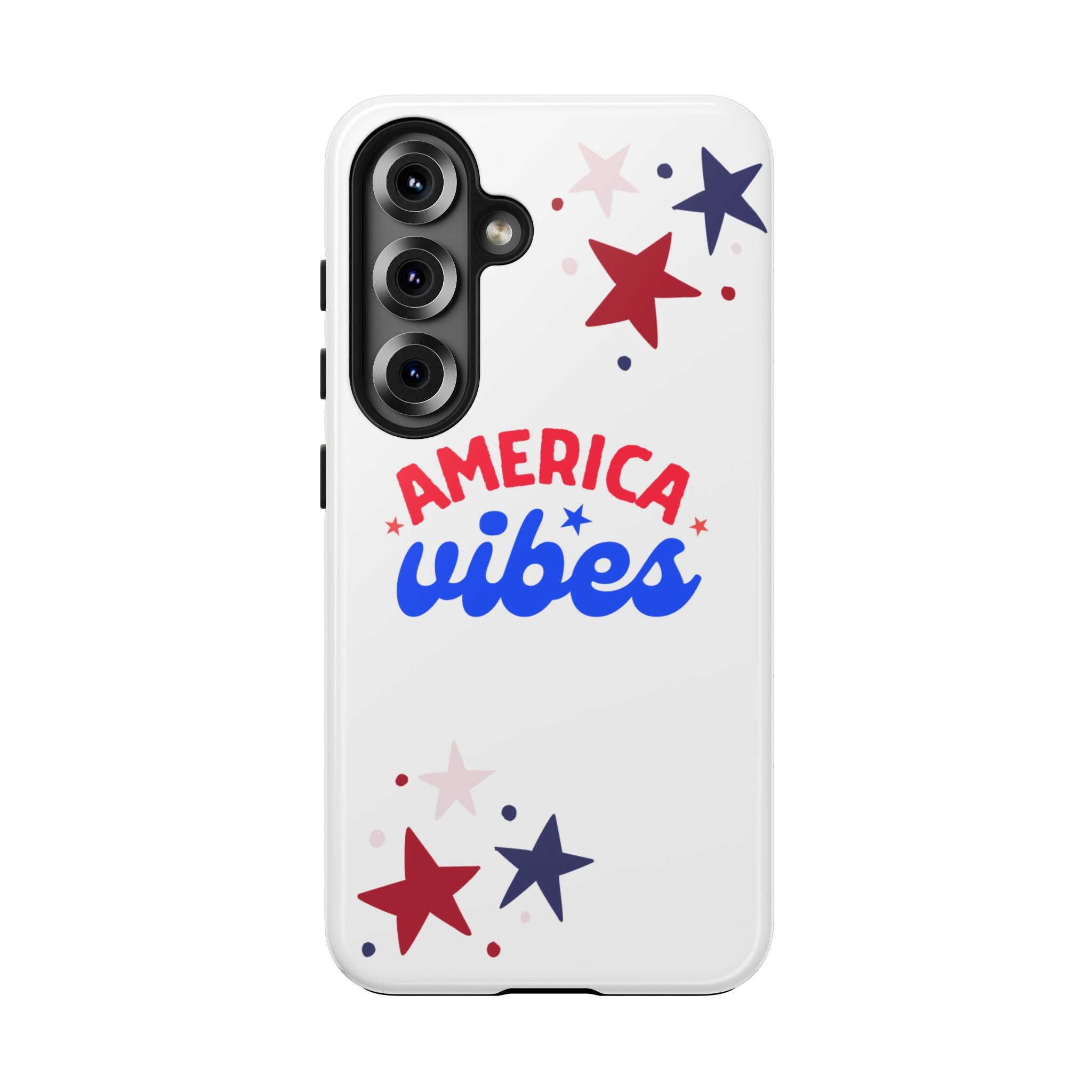 America Vibes Tough Phone Case — Patriotic Red White Blue Stars iPhone Case