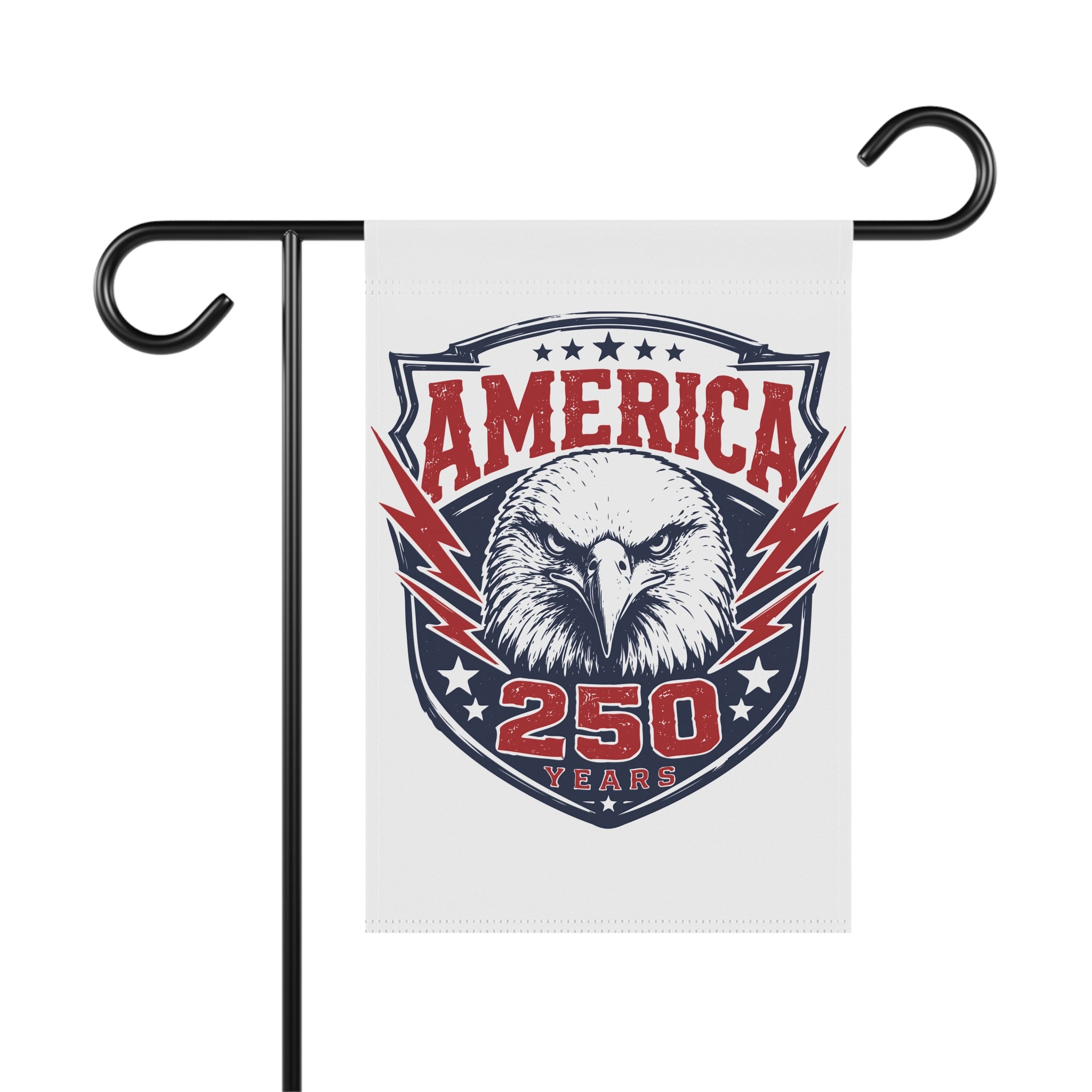 America 250 Eagle Garden Flag - Patriotic 250 Years Outdoor House Banner