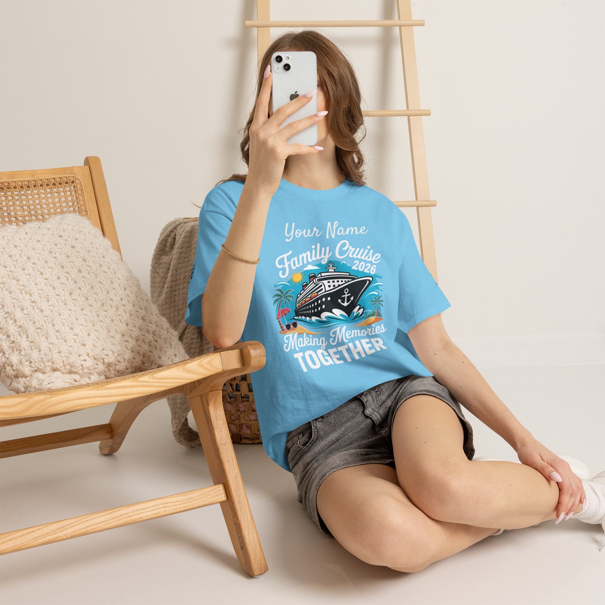 Family Cruise T‑Shirt — Customizable 'Making Memories Together' Cruise Vacation Tee