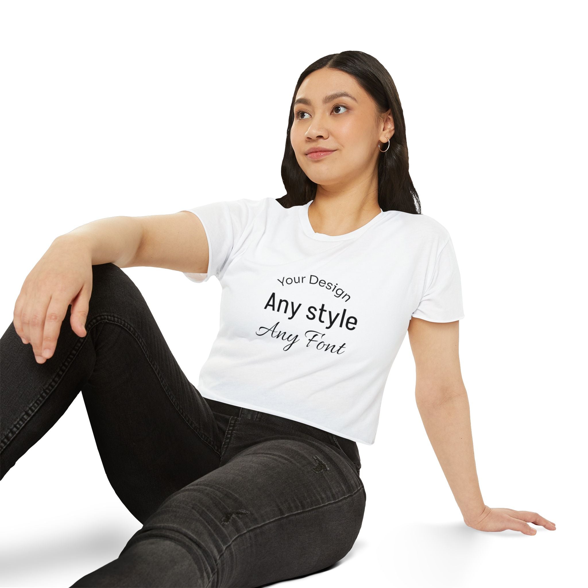 Women's Festival Crop Top — Customizable Graphic Crop Tee