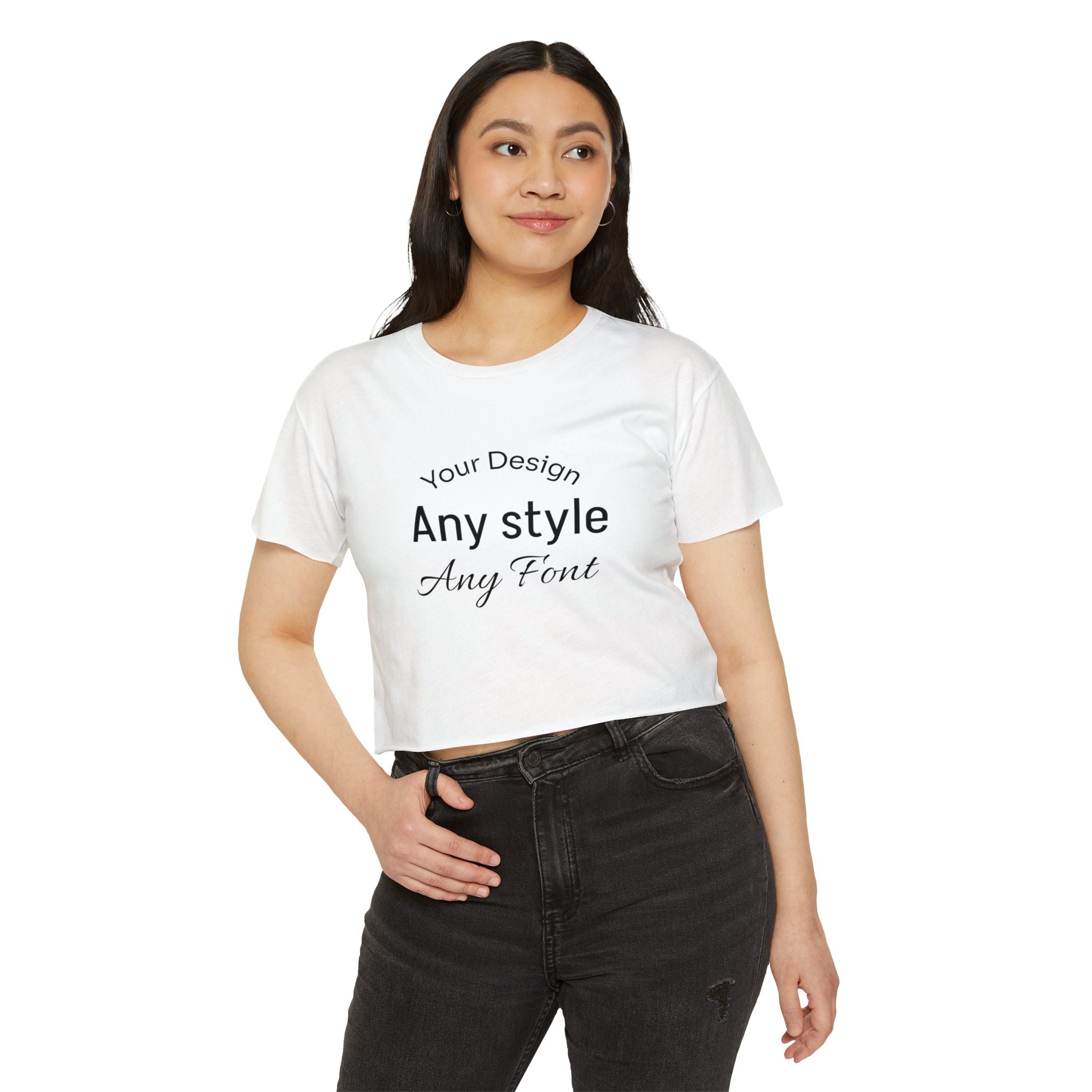 Women's Festival Crop Top — Customizable Graphic Crop Tee