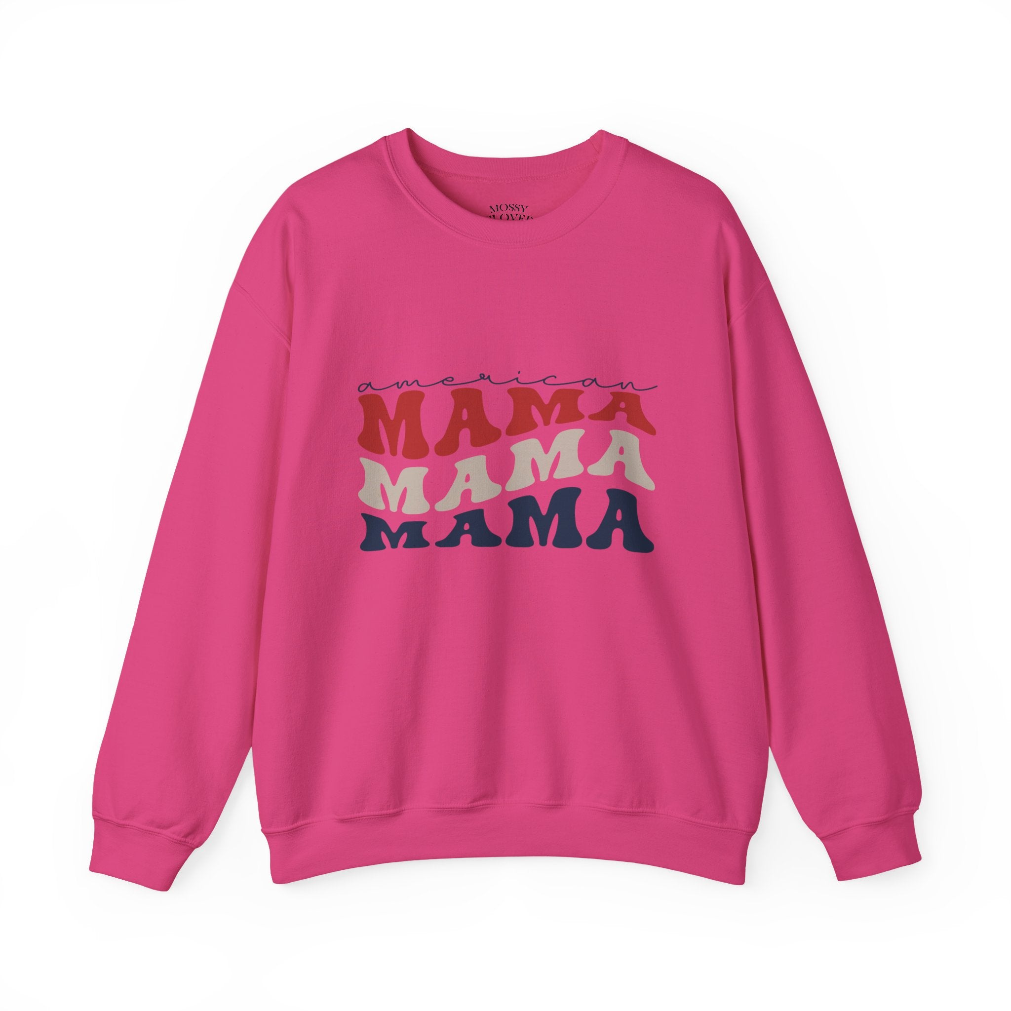 Mama Crewneck Sweatshirt — Vintage American Mama Graphic Pullover