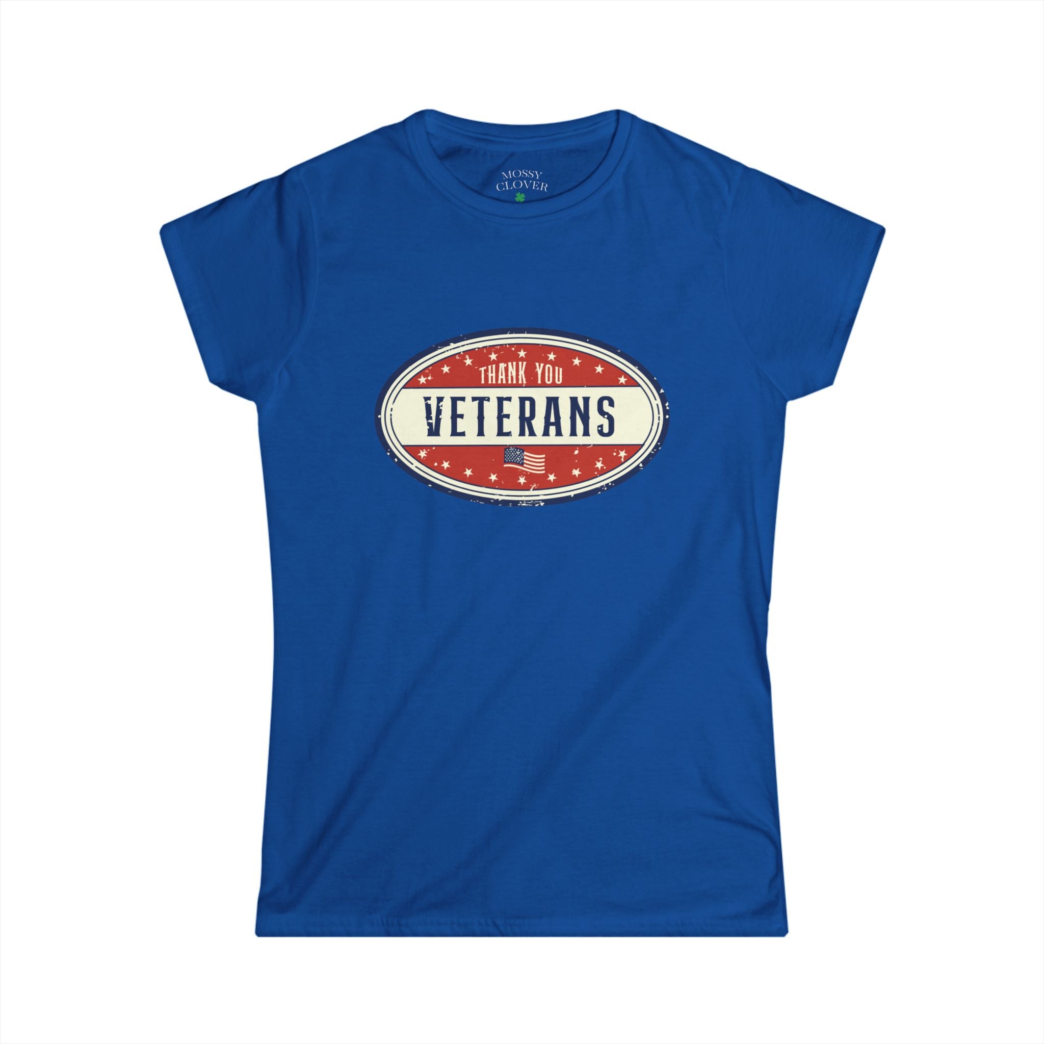 Women's 'Thank You Veterans' Tee — Patriotic Oval Graphic
