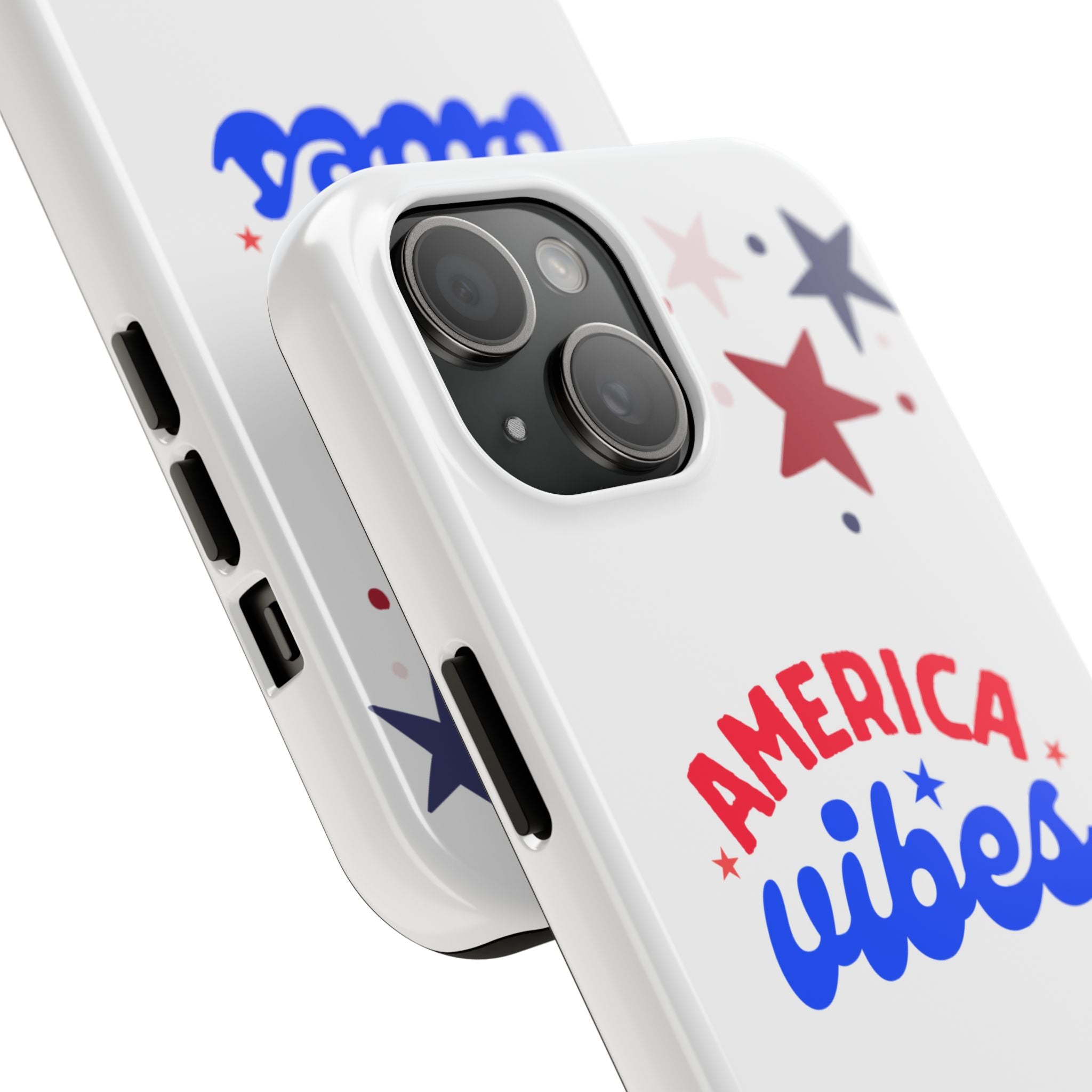 America Vibes Tough Phone Case — Patriotic Red White Blue Stars iPhone Case