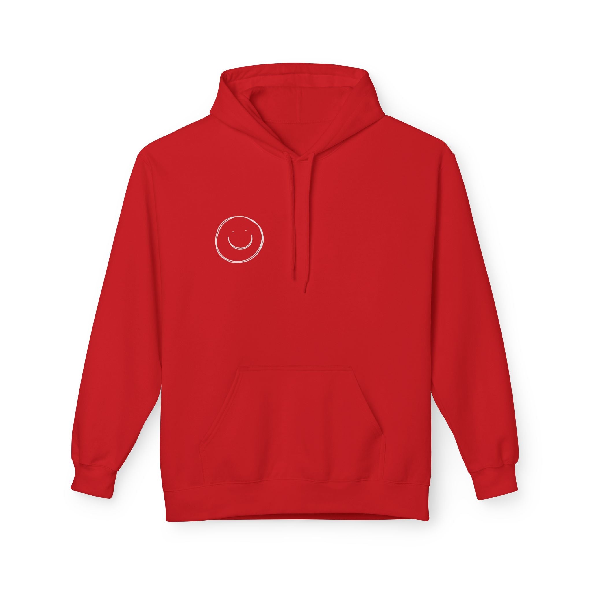 Minimalist Smiley Face  Hoodie — Small Chest Graphic