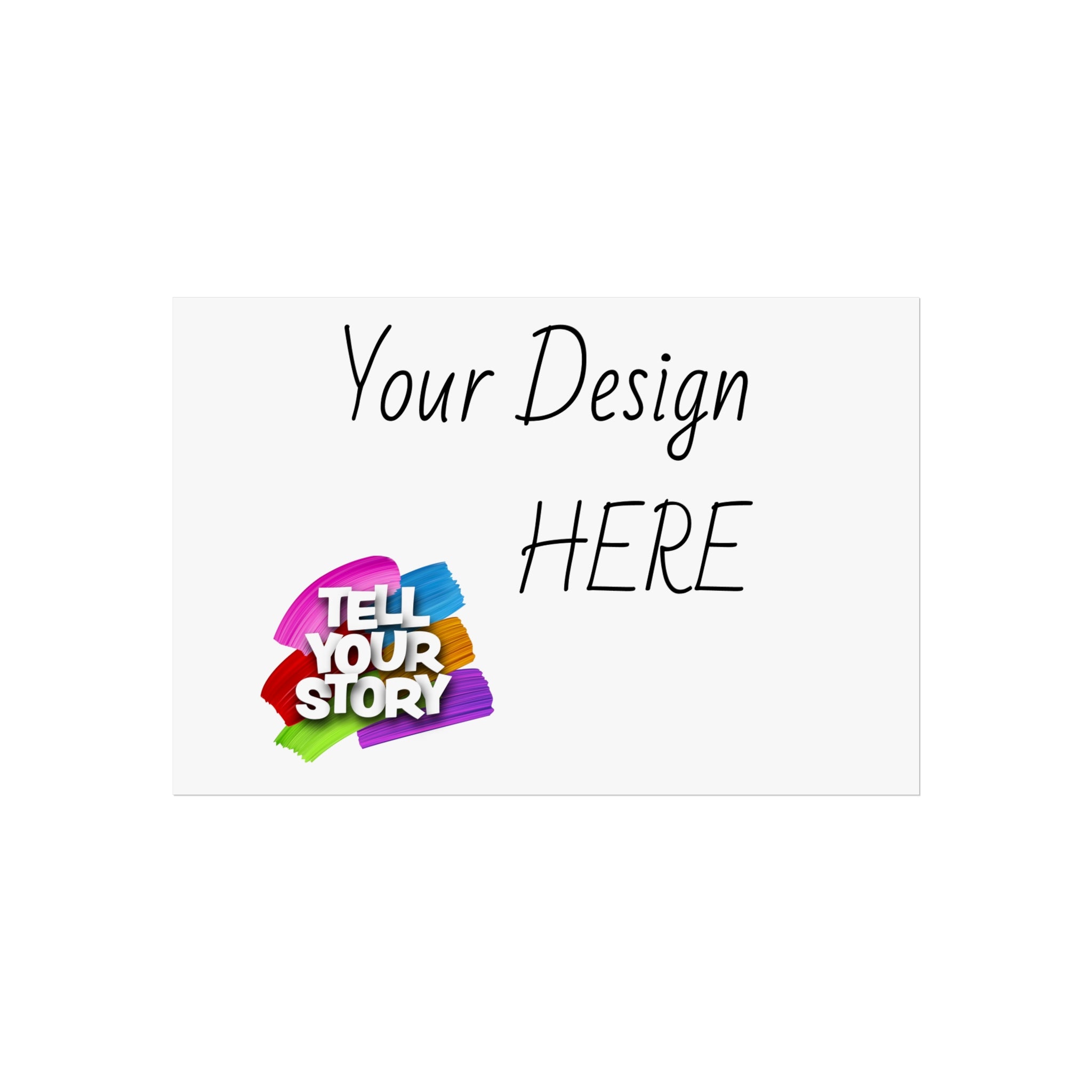 Fine Art Poster — Custom Vertical "Your Design Here" Wall Art (Tell Your Story)