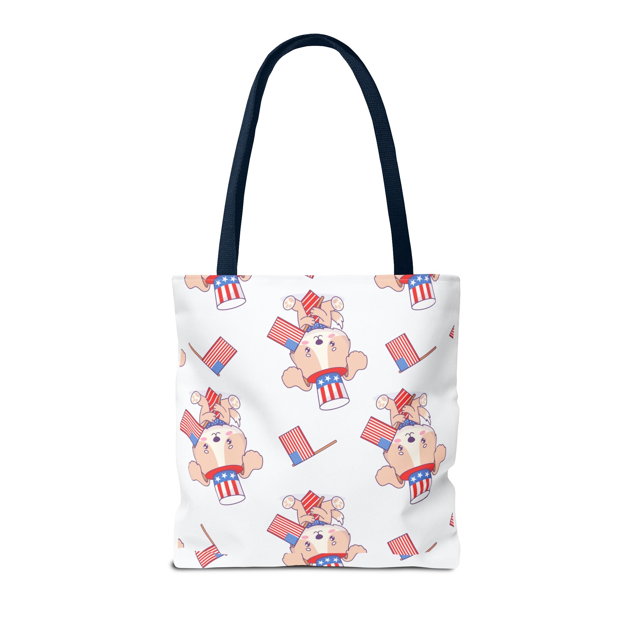 Patriotic Tote Bag - American Flag Eagle Design | Proud Made in America Tote