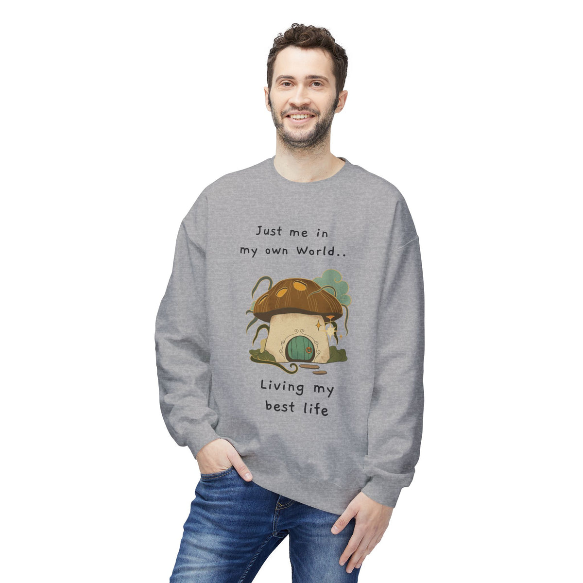 Cozy Mushroom House Sweatshirt — Crewneck