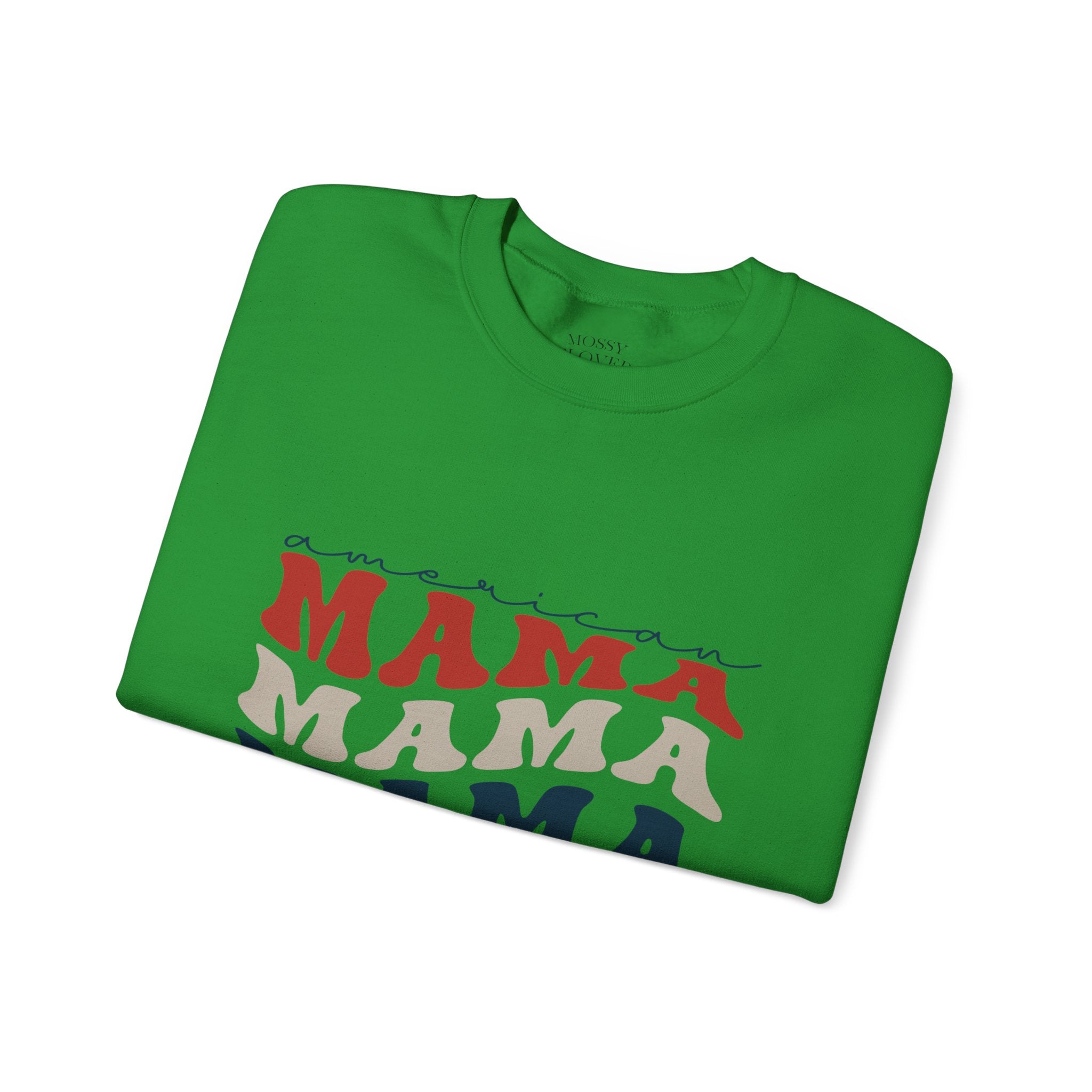 Mama Crewneck Sweatshirt — Vintage American Mama Graphic Pullover