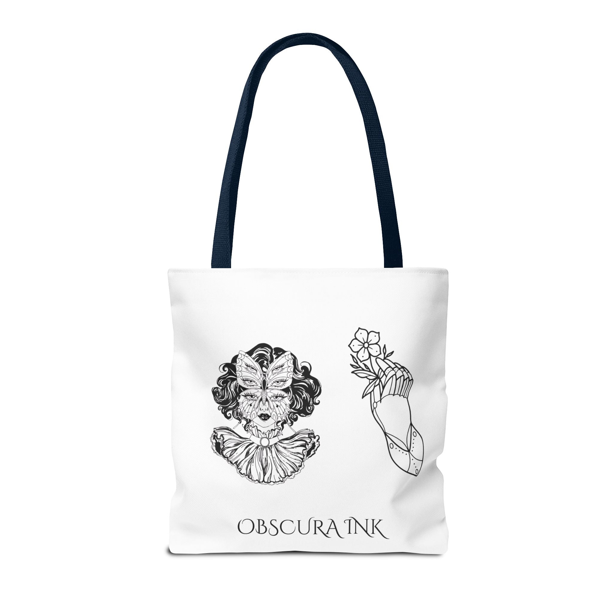 Obscura Ink Compass Tote Bag — Gothic Star Logo Canvas Tote