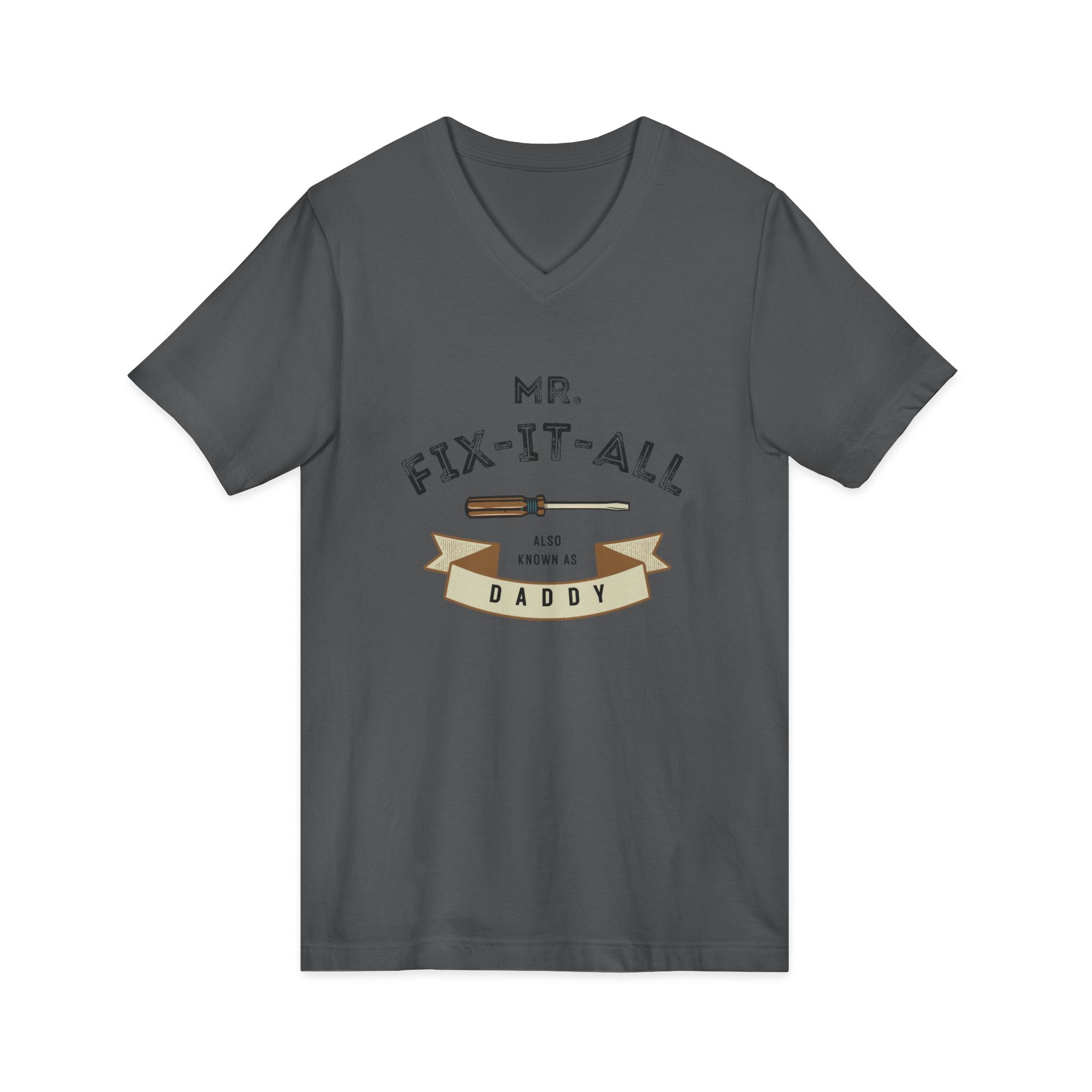 Mr. Fix-It-All Daddy V-Neck Tee — Father’s Day Handy Dad Gift