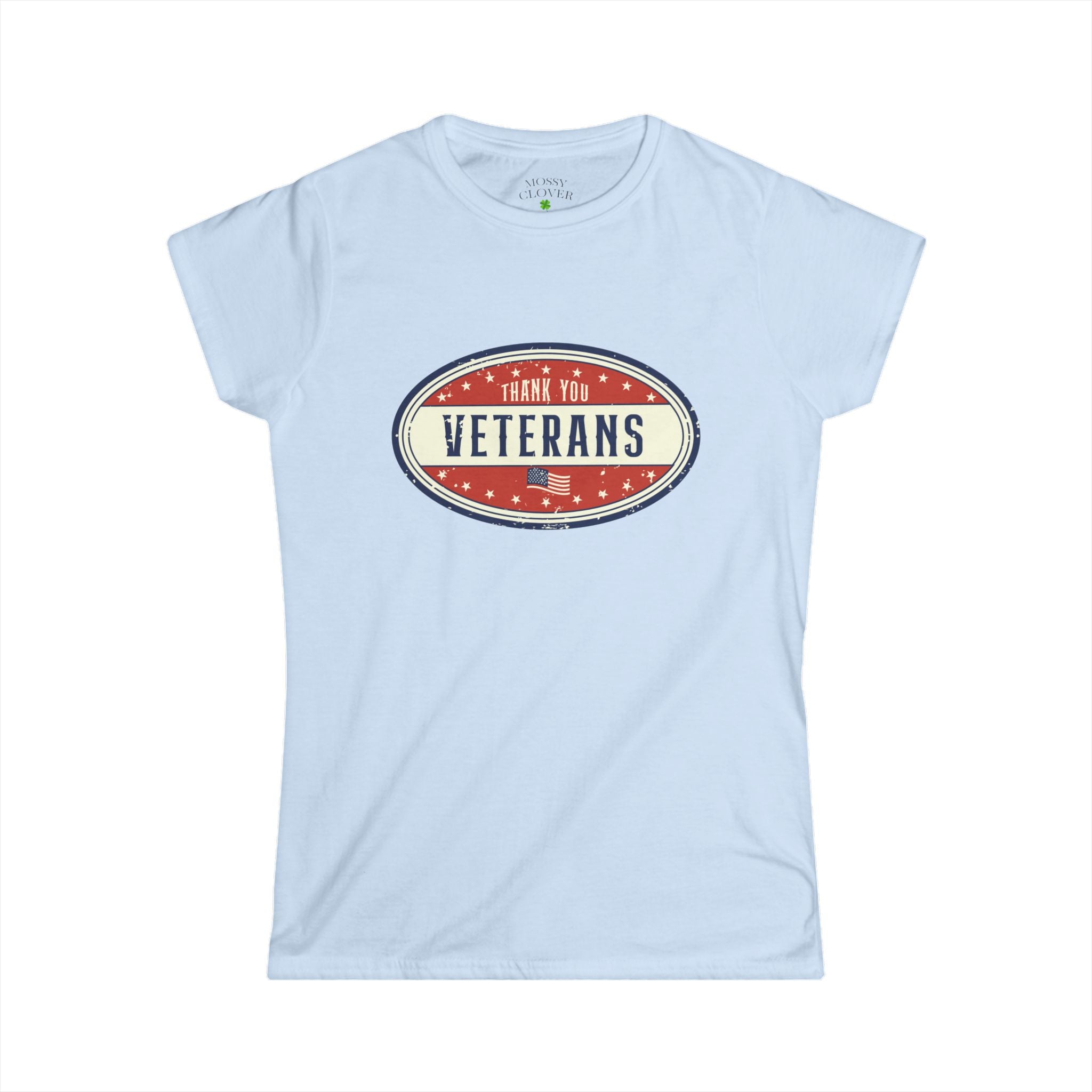 Women's 'Thank You Veterans' Tee — Patriotic Oval Graphic