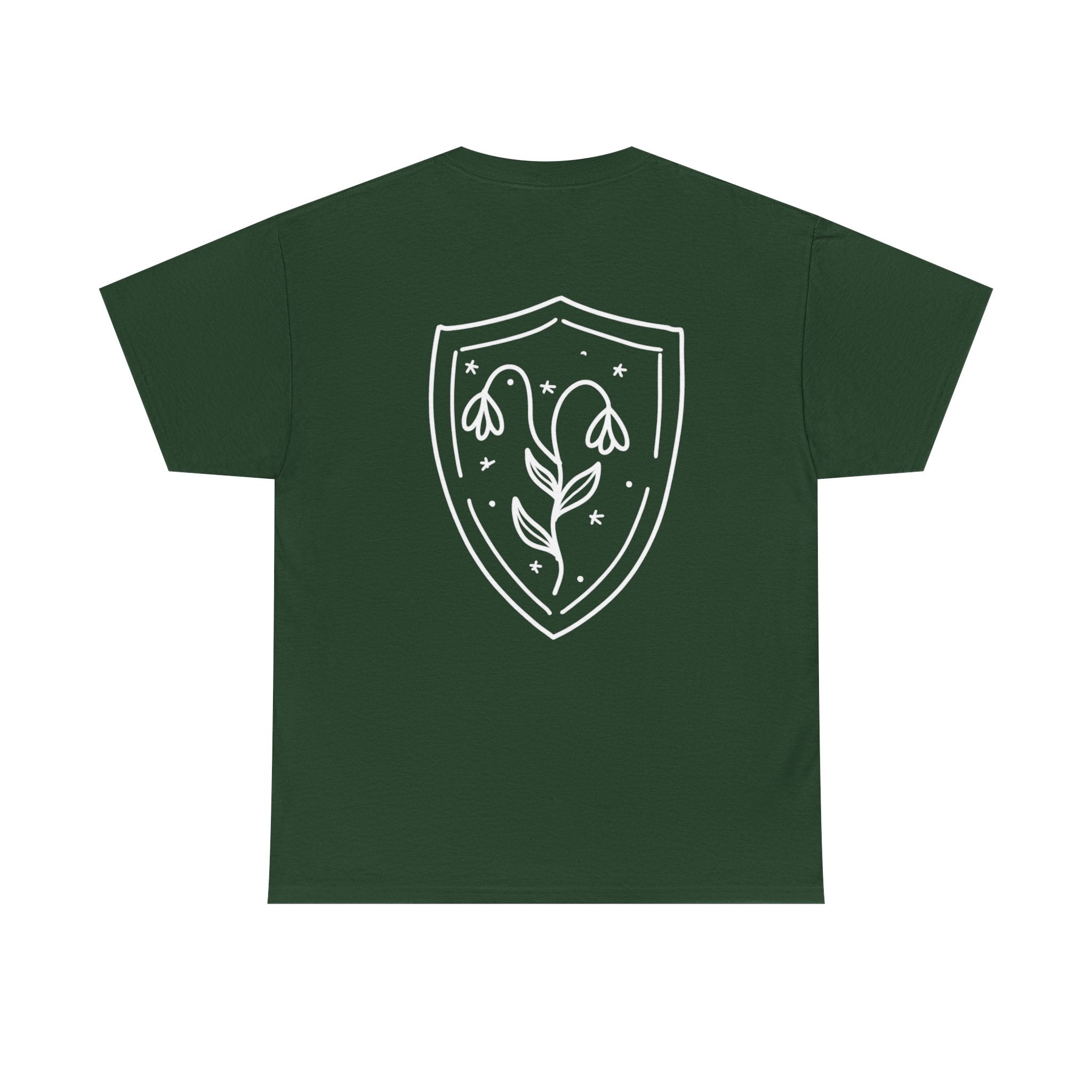 Shield Floral Tee — Obscura Ink Graphic T‑Shirt