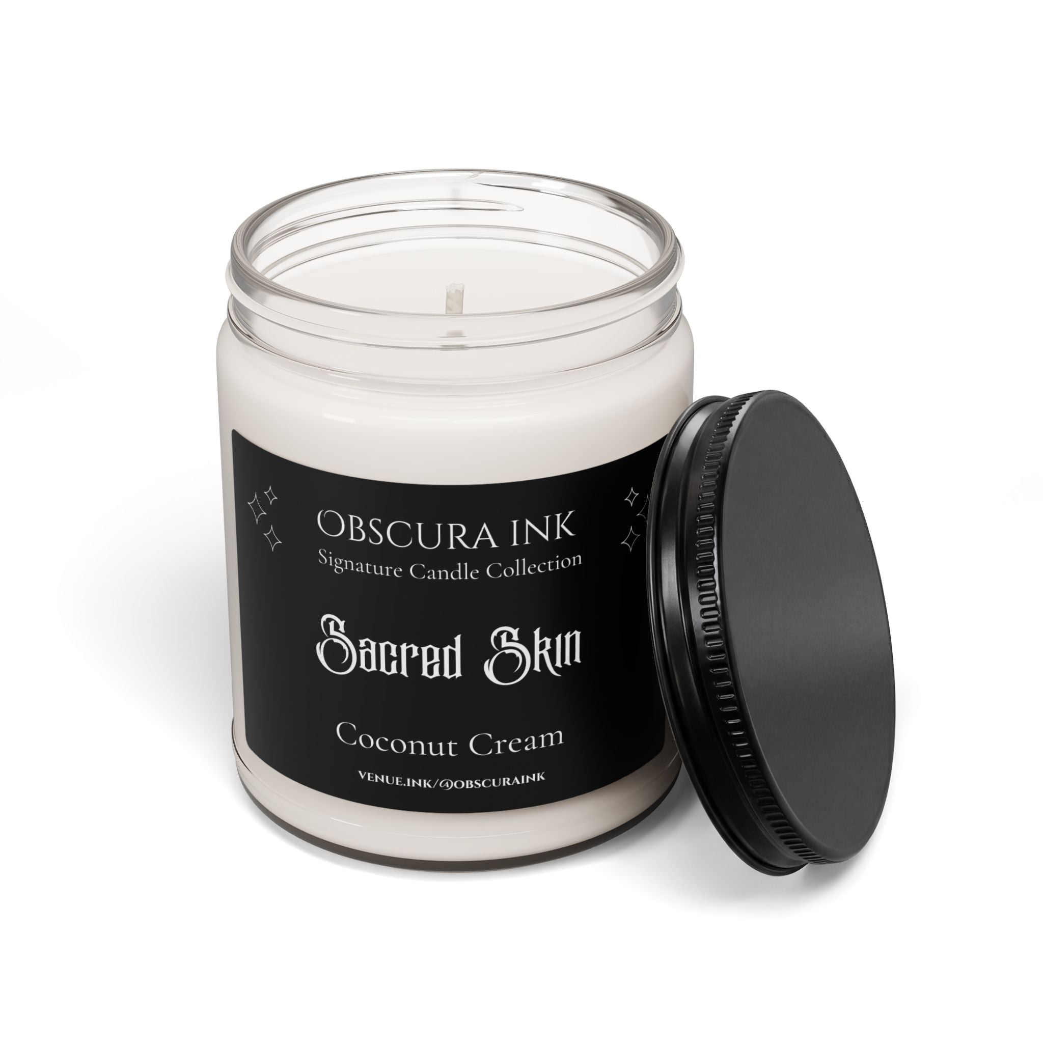 Sacred Skin —Obscura Ink Candle — Coconut Cream
