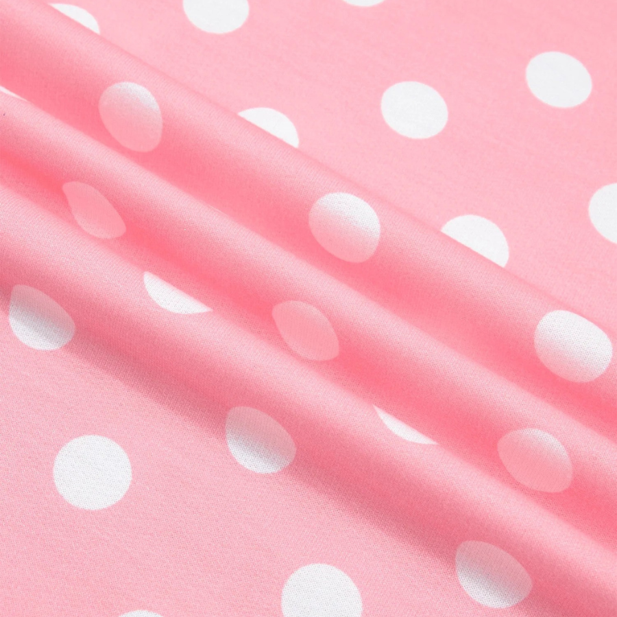 Polka Dot Oversized Top & Drawstring Shorts Set