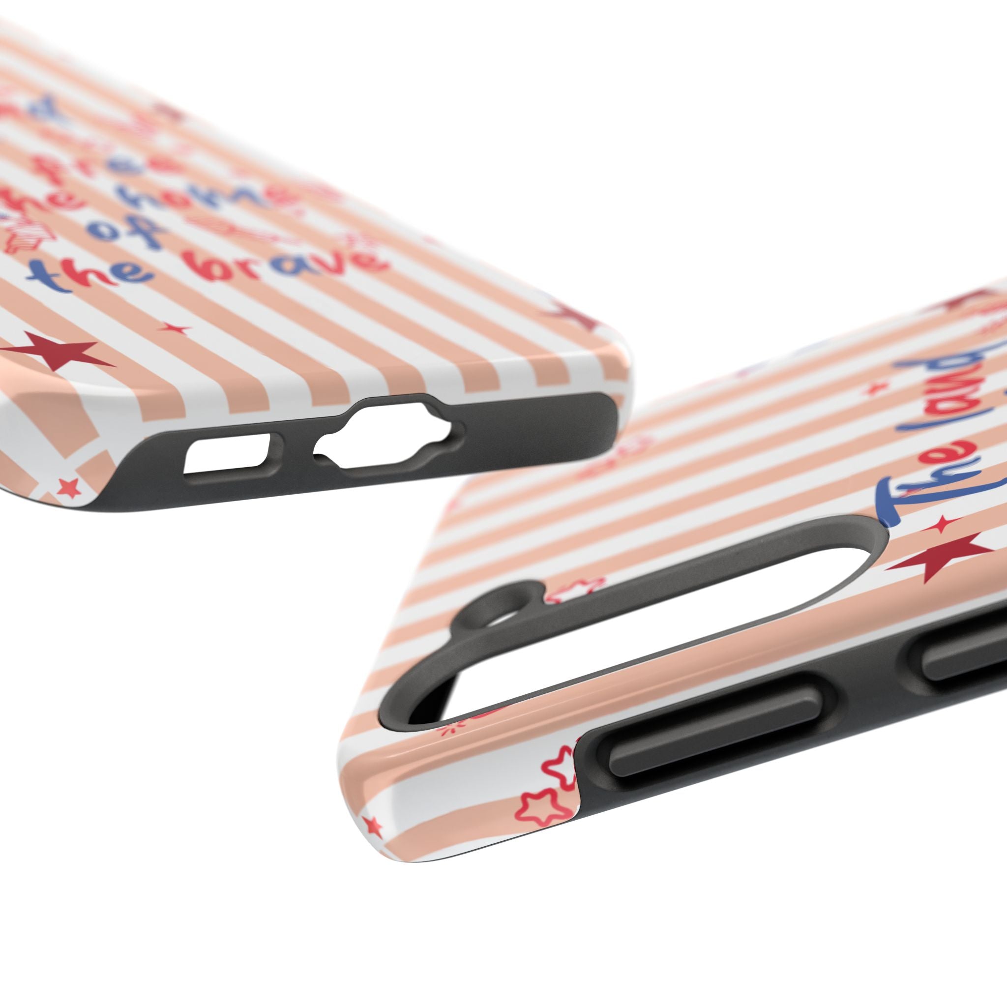 Patriotic Tough Phone Case — “The land of the free & the home of the brave”