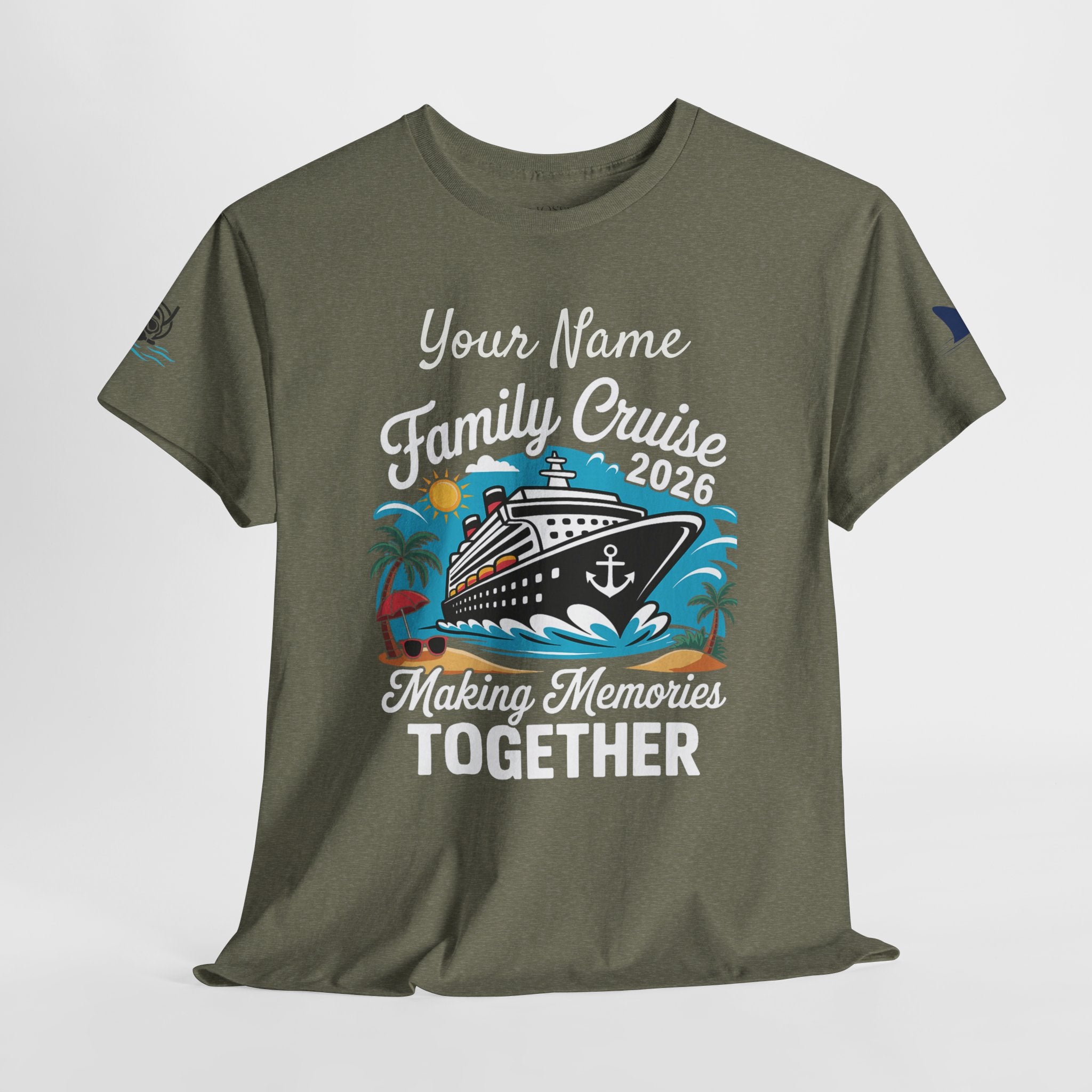Family Cruise T‑Shirt — Customizable 'Making Memories Together' Cruise Vacation Tee
