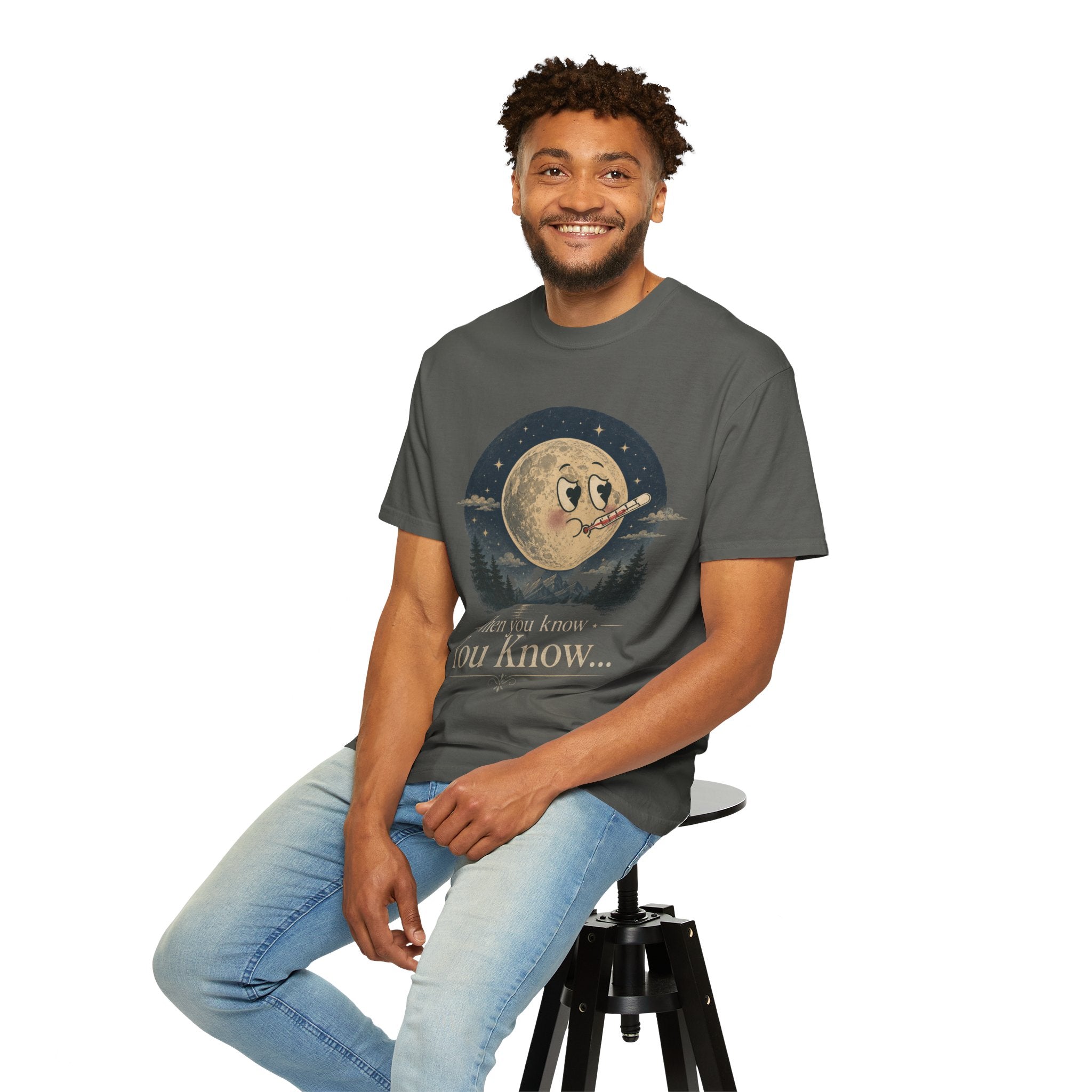 Moonlit Retro Tee — 'When You Know... You Know' Graphic T-Shirt