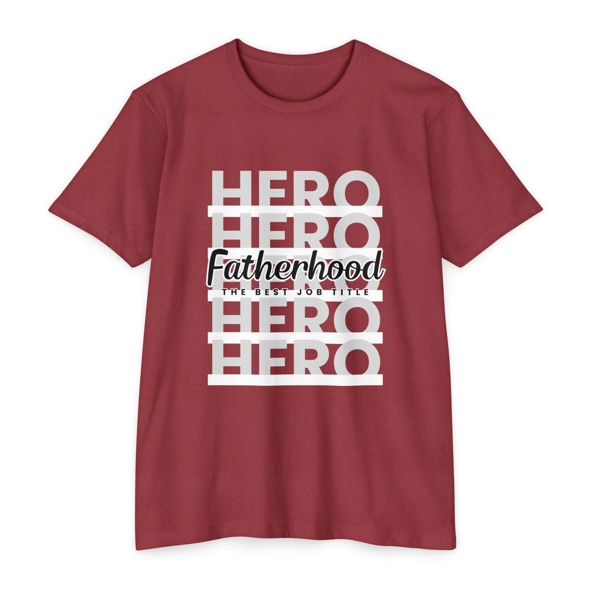 Fatherhood Hero T-Shirt — "Fatherhood: The Ultimate Title" Graphic Tee