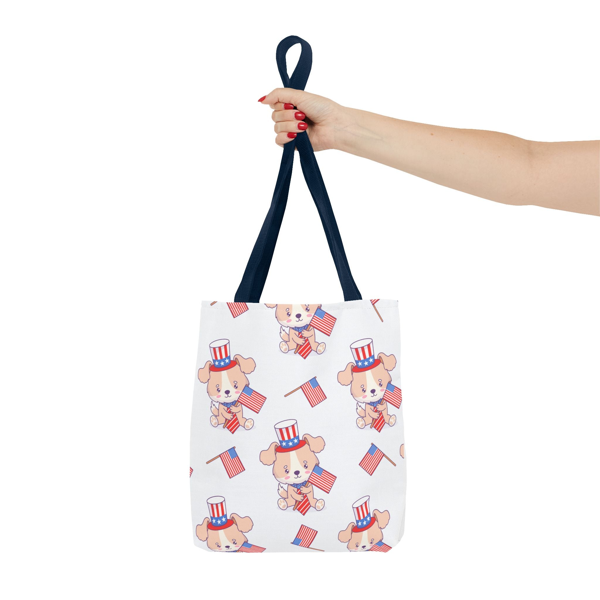 Patriotic Tote Bag - American Flag Eagle Design | Proud Made in America Tote