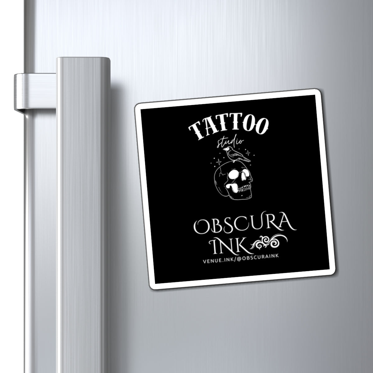 Obscura Ink Promotional Refrigerator Sticker