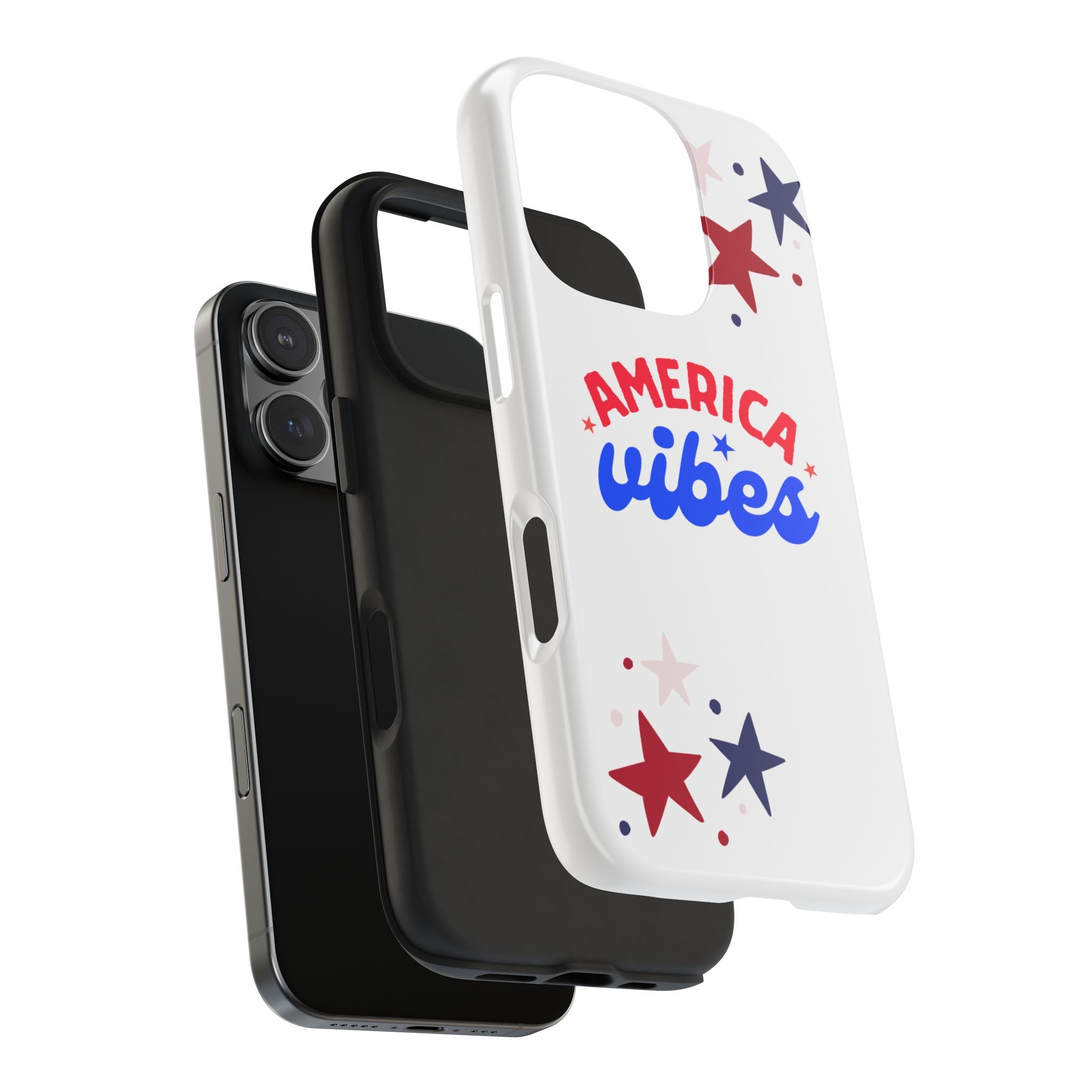 America Vibes Tough Phone Case — Patriotic Red White Blue Stars iPhone Case