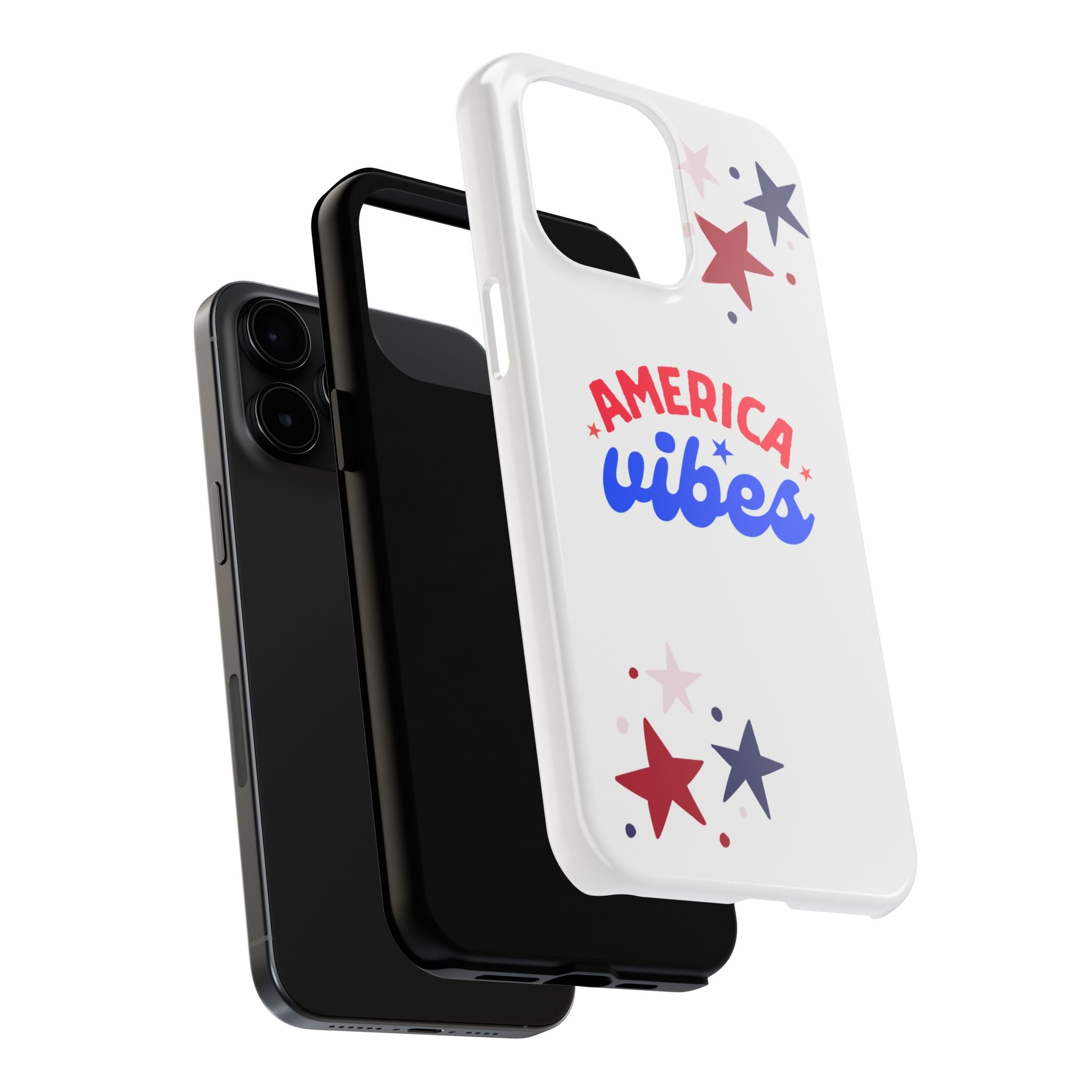 America Vibes Tough Phone Case — Patriotic Red White Blue Stars iPhone Case