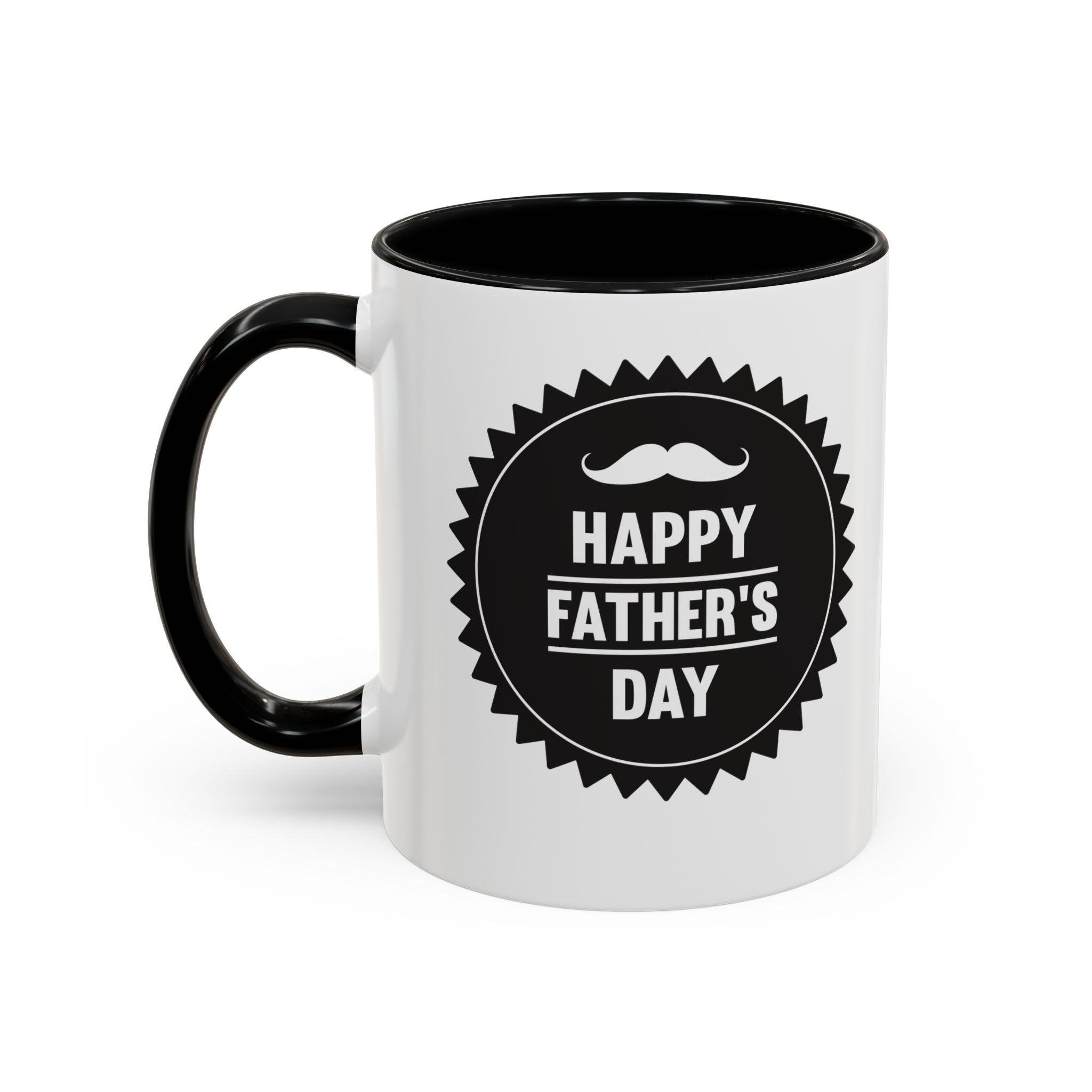Fatherhood Coffee Mug – Vintage Hands Embrace 11/15oz Accent Mug (Best Dad Gift)
