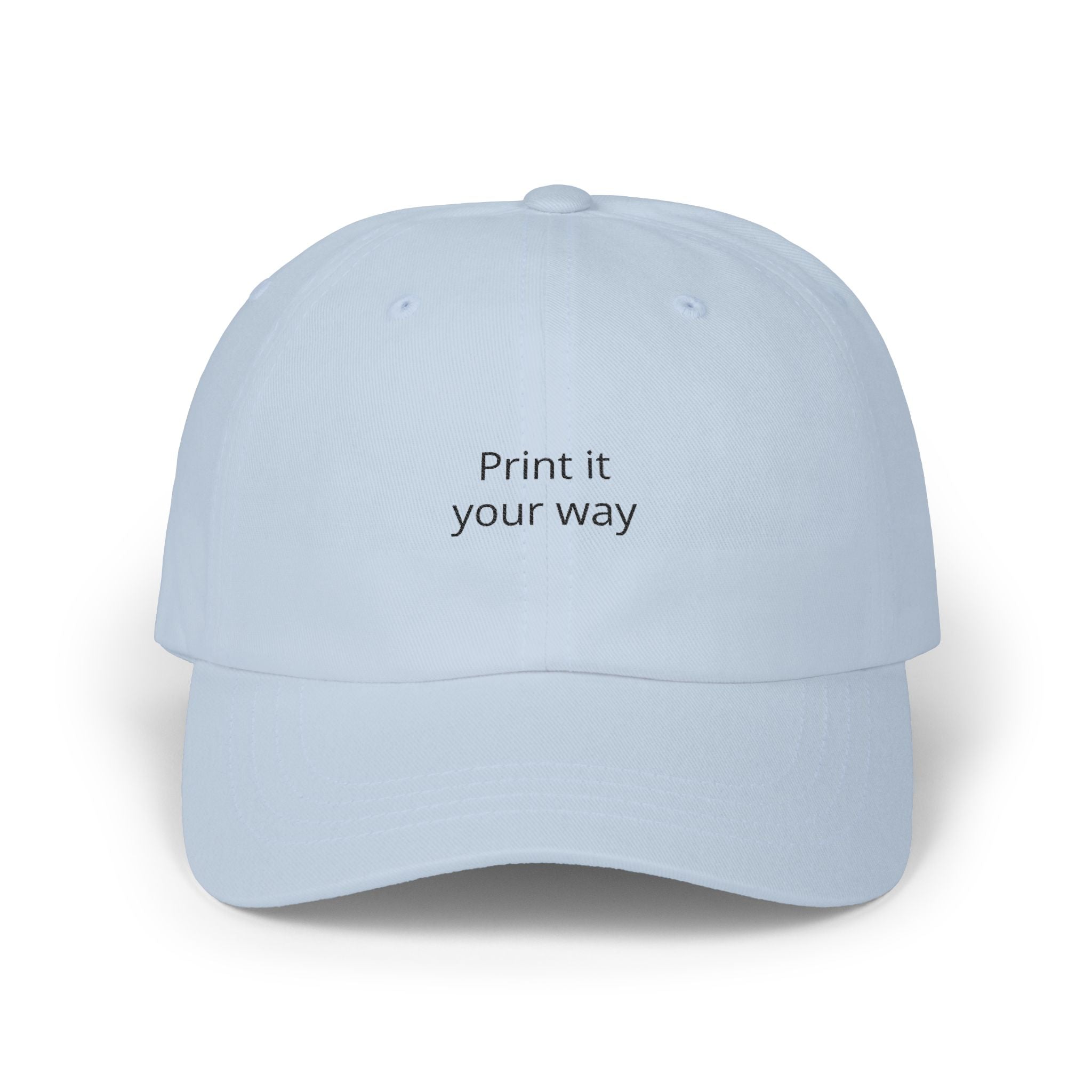 'Print it your way' Embroidered Hat