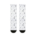 Celestial Moon & Stars Crew Socks —  Astrological Pattern