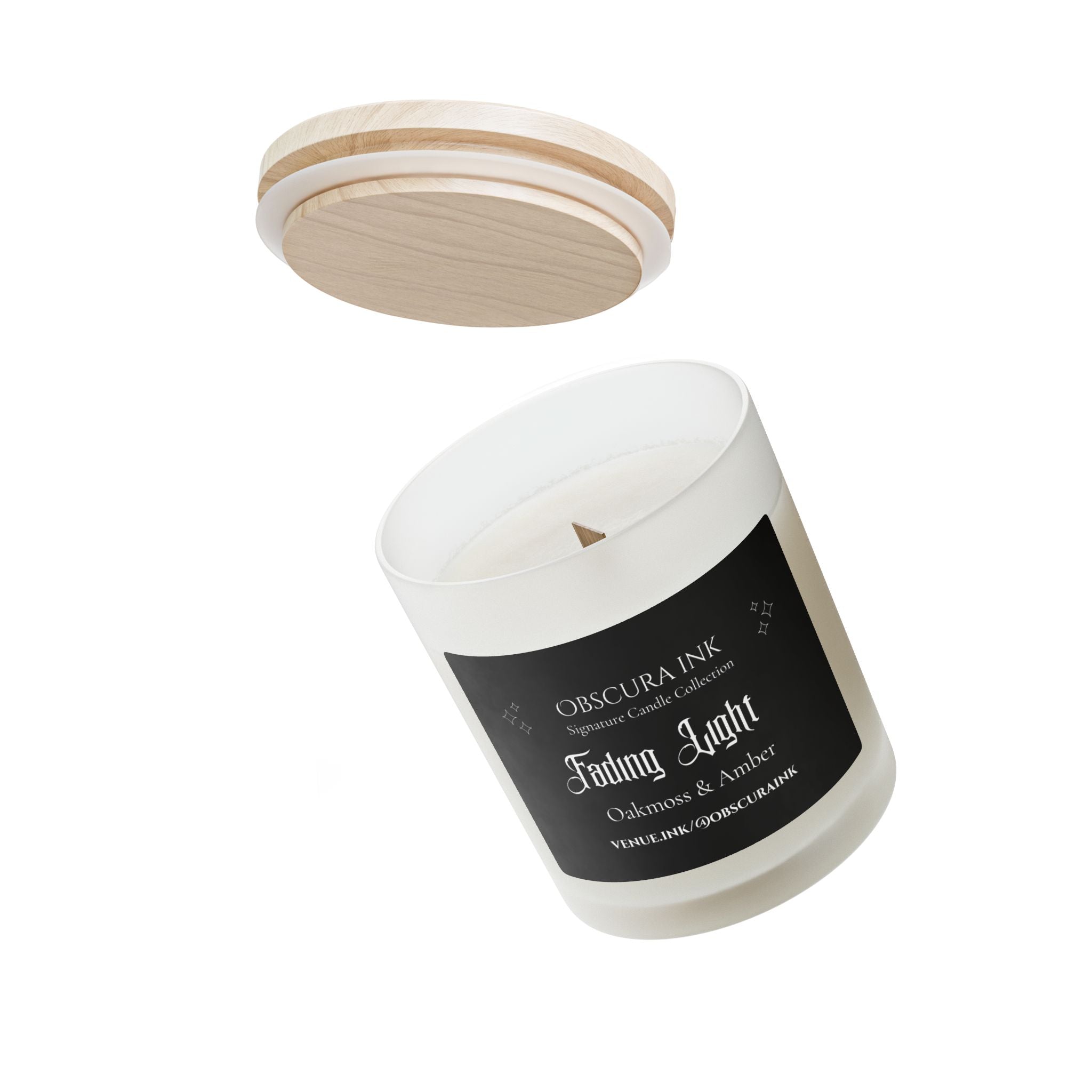 Obscura Ink Candle — Fading Light  —Oakmoss & Amber
